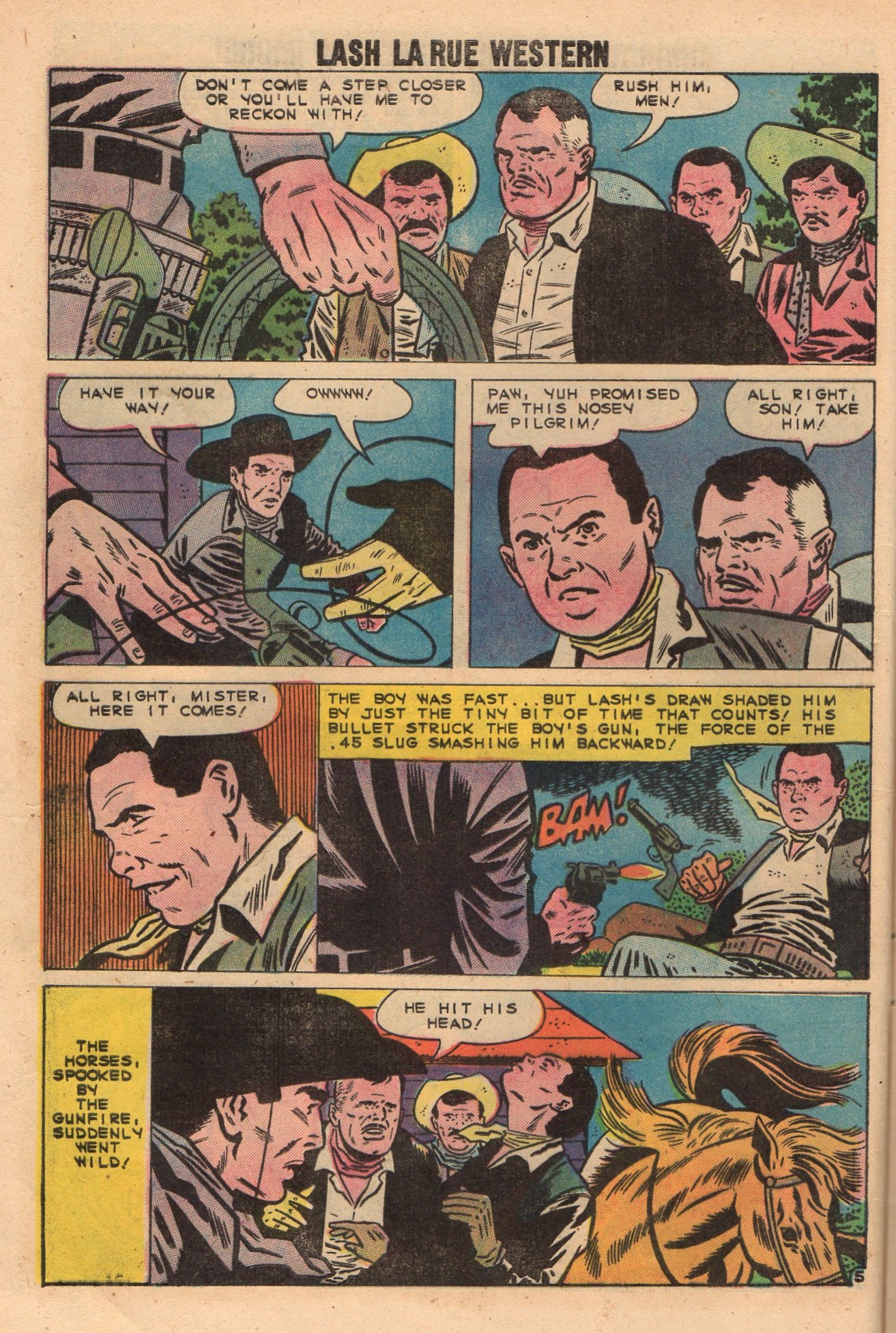 Read online Lash Larue Western (1949) comic -  Issue #75 - 8