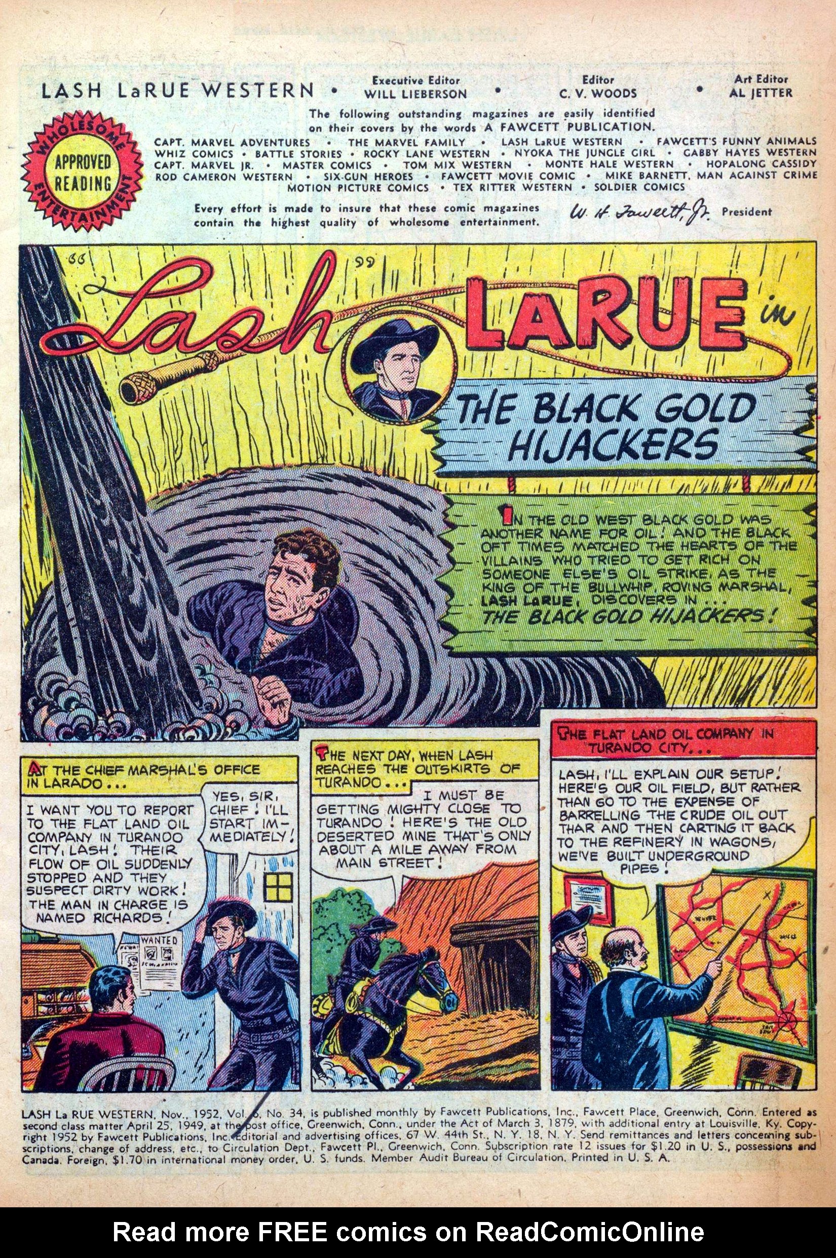 Read online Lash Larue Western (1949) comic -  Issue #34 - 3