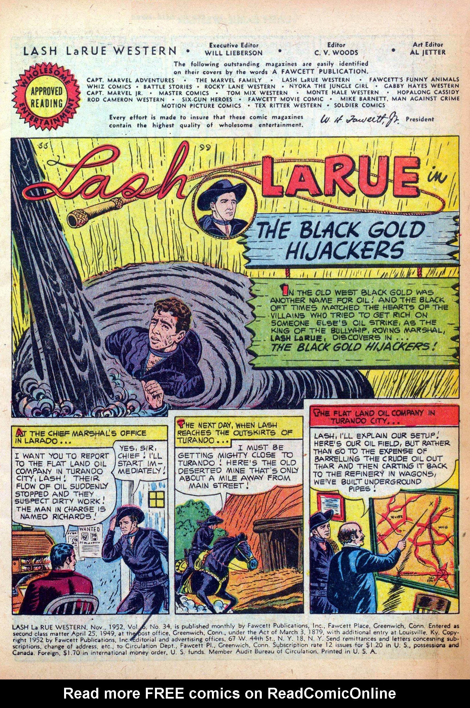 Read online Lash Larue Western (1949) comic -  Issue #34 - 3