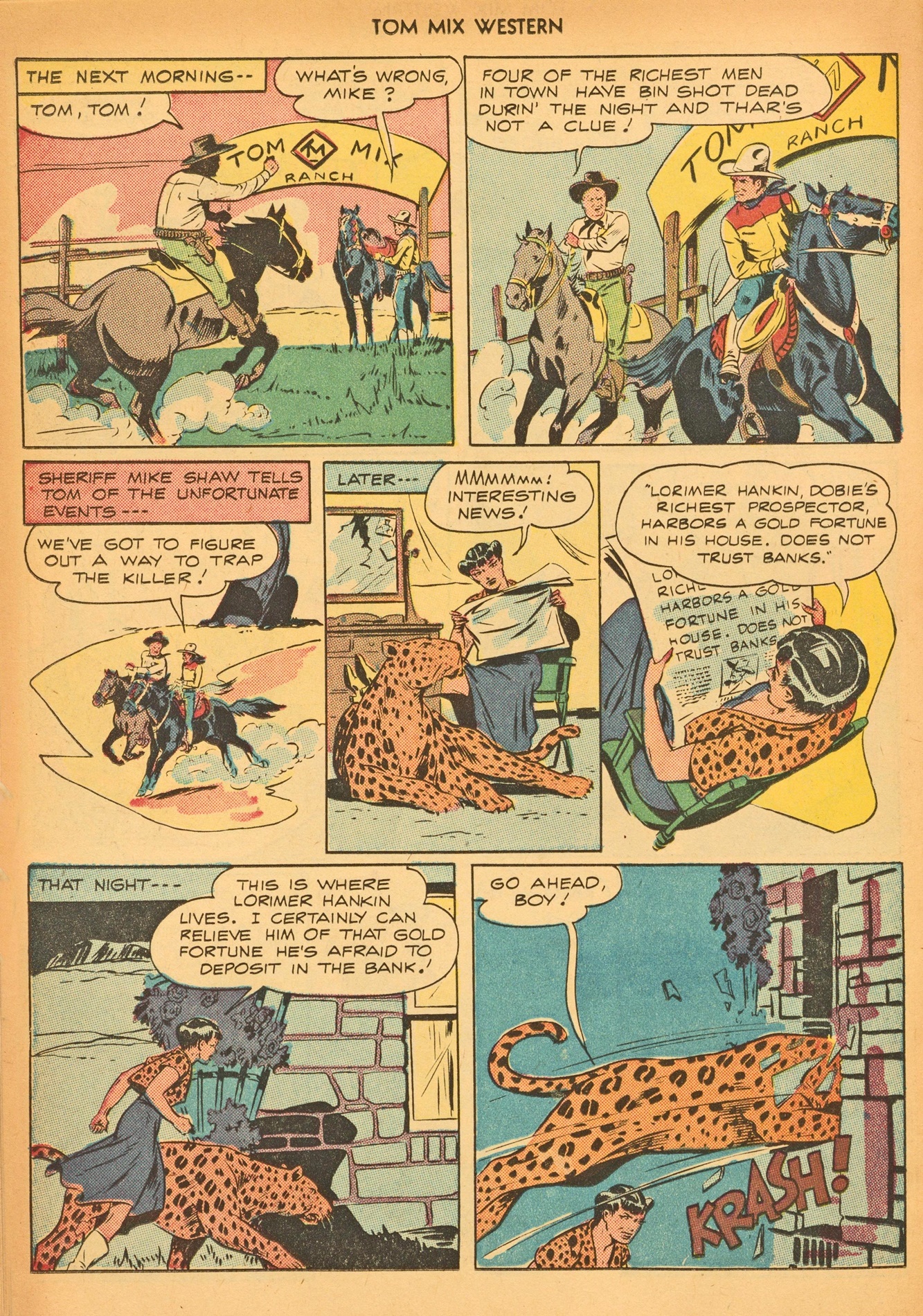 Read online Tom Mix Western (1948) comic -  Issue #8 - 30