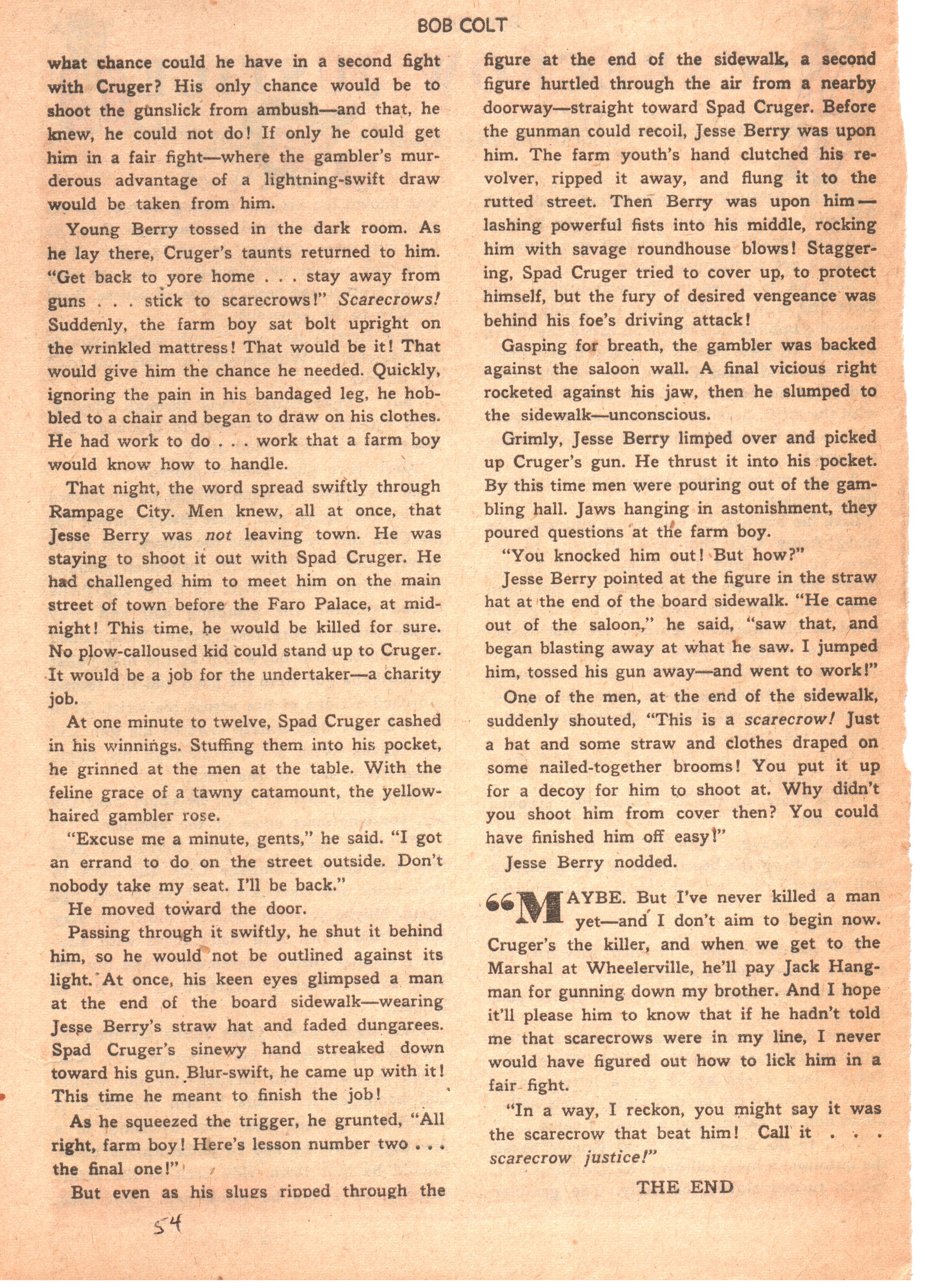 Read online Bob Colt Western comic -  Issue #6 - 21