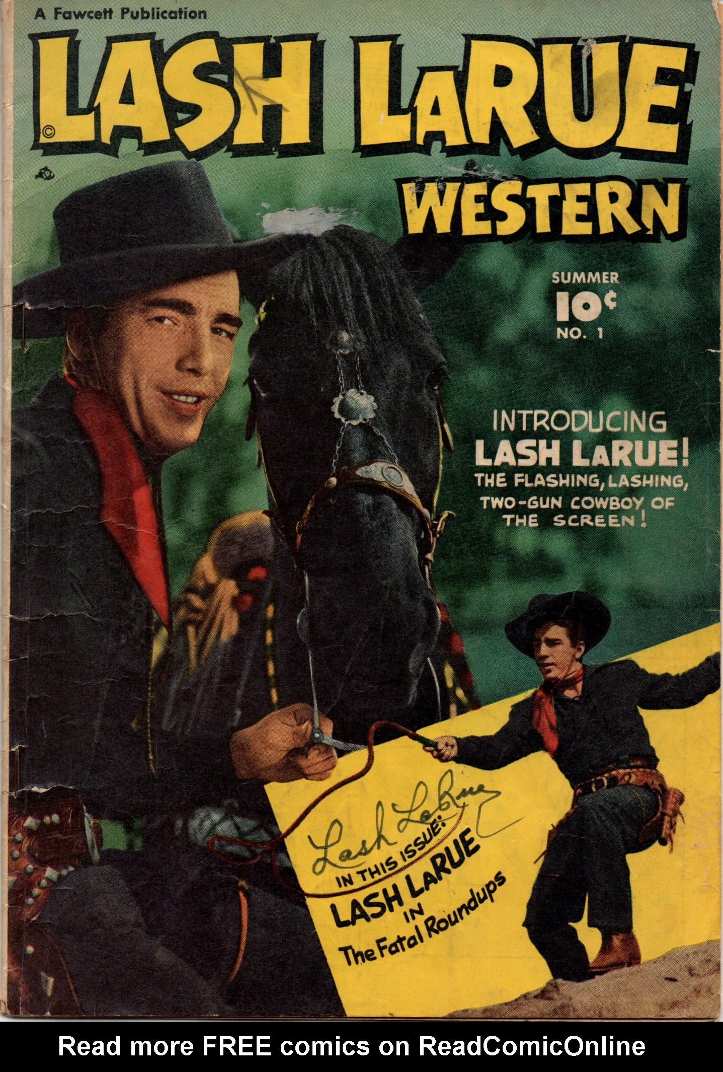 Read online Lash Larue Western (1949) comic -  Issue #1 - 1