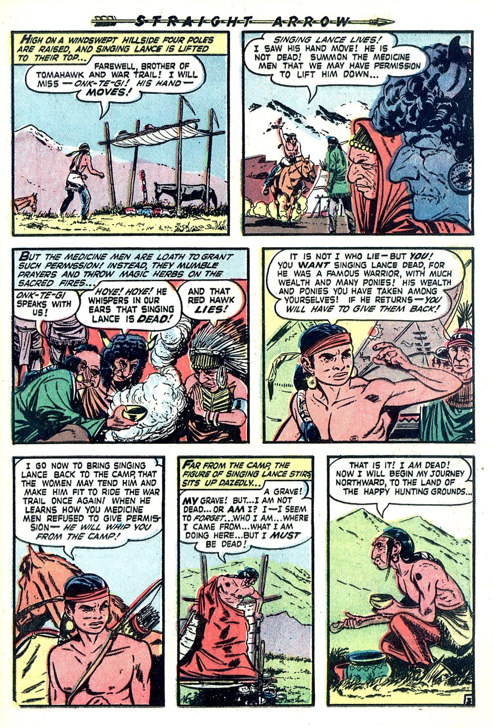 Read online Straight Arrow comic -  Issue #13 - 21