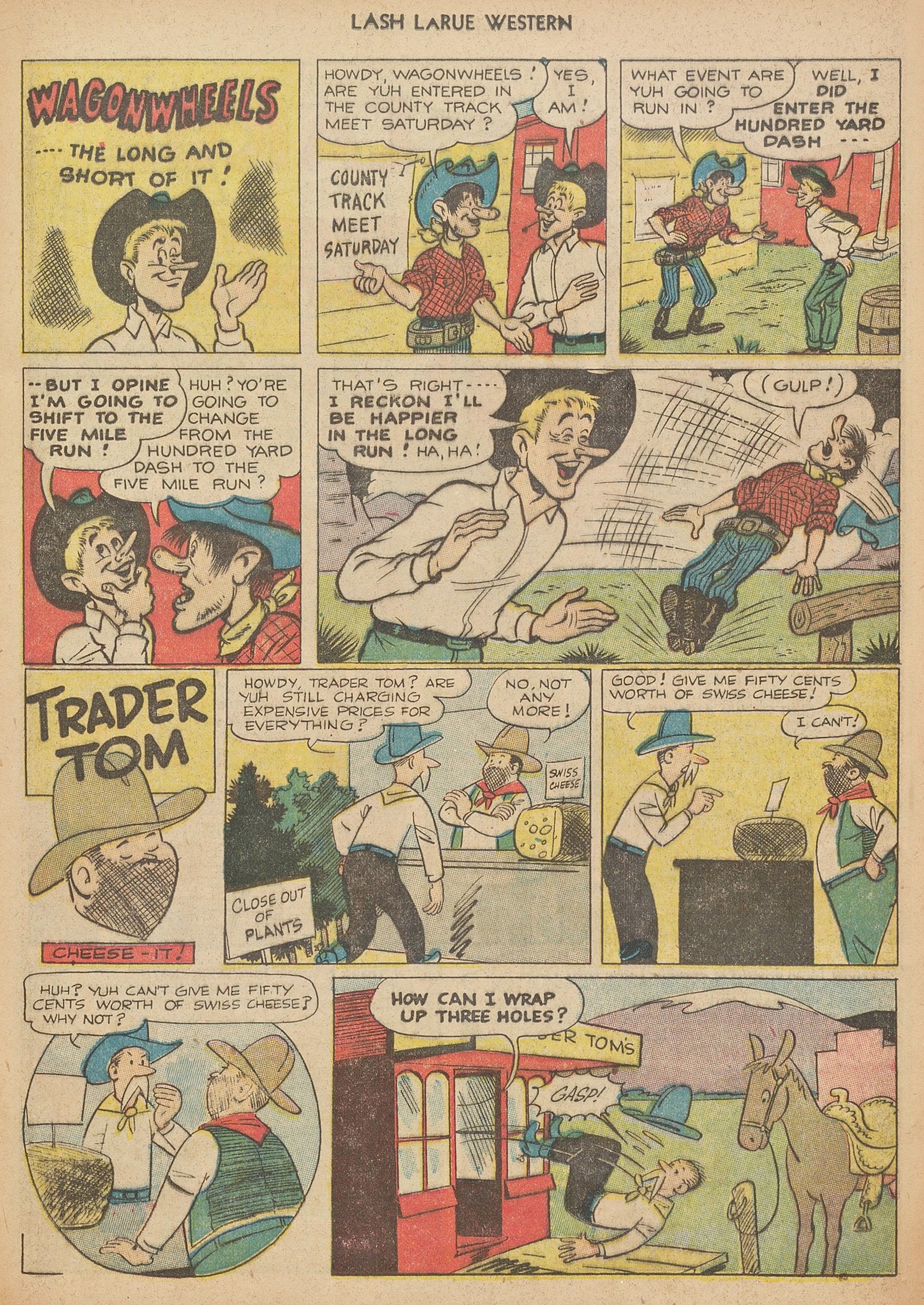 Read online Lash Larue Western (1949) comic -  Issue #40 - 13