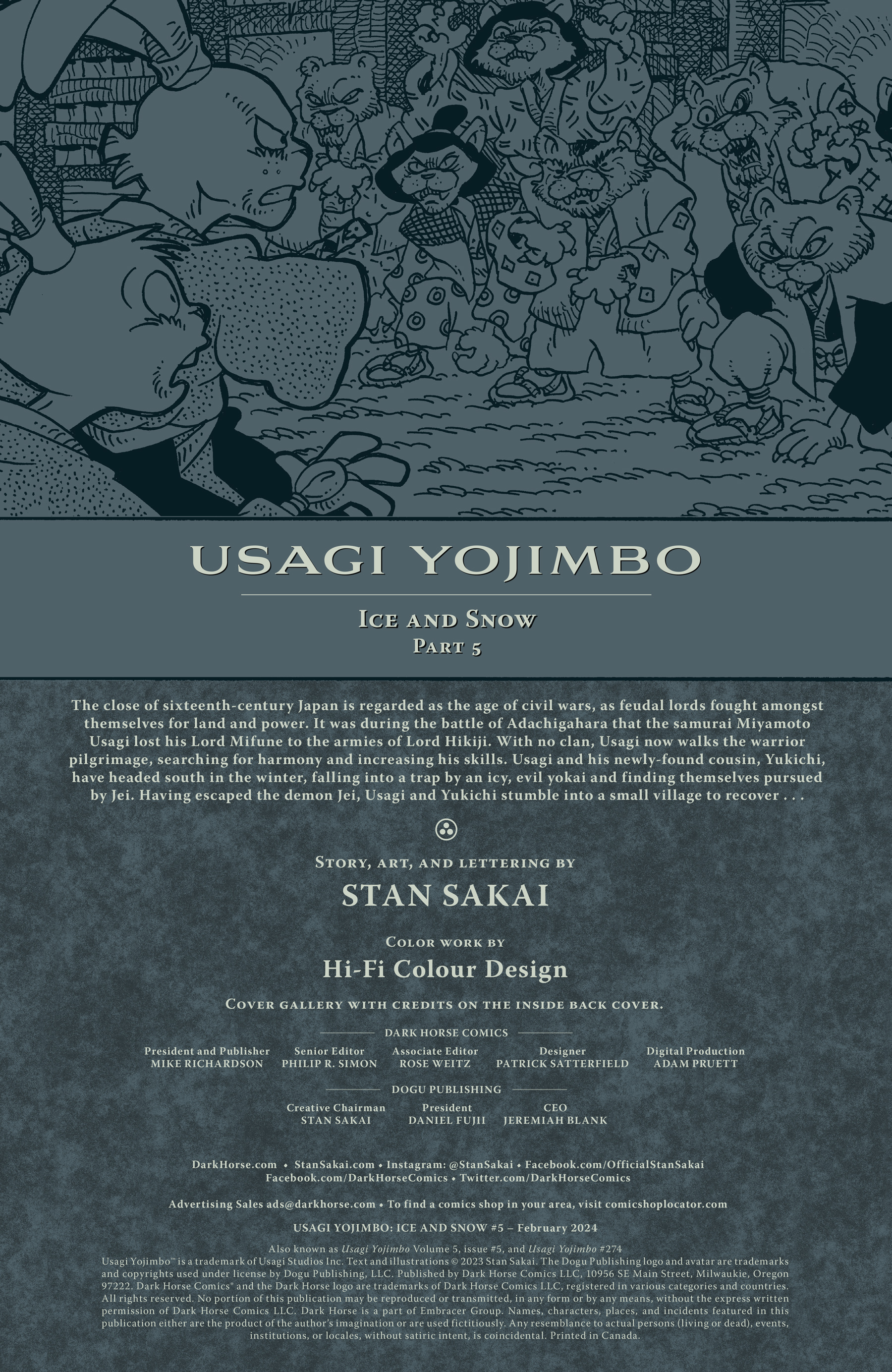 Read online Usagi Yojimbo: Ice and Snow comic -  Issue #5 - 2