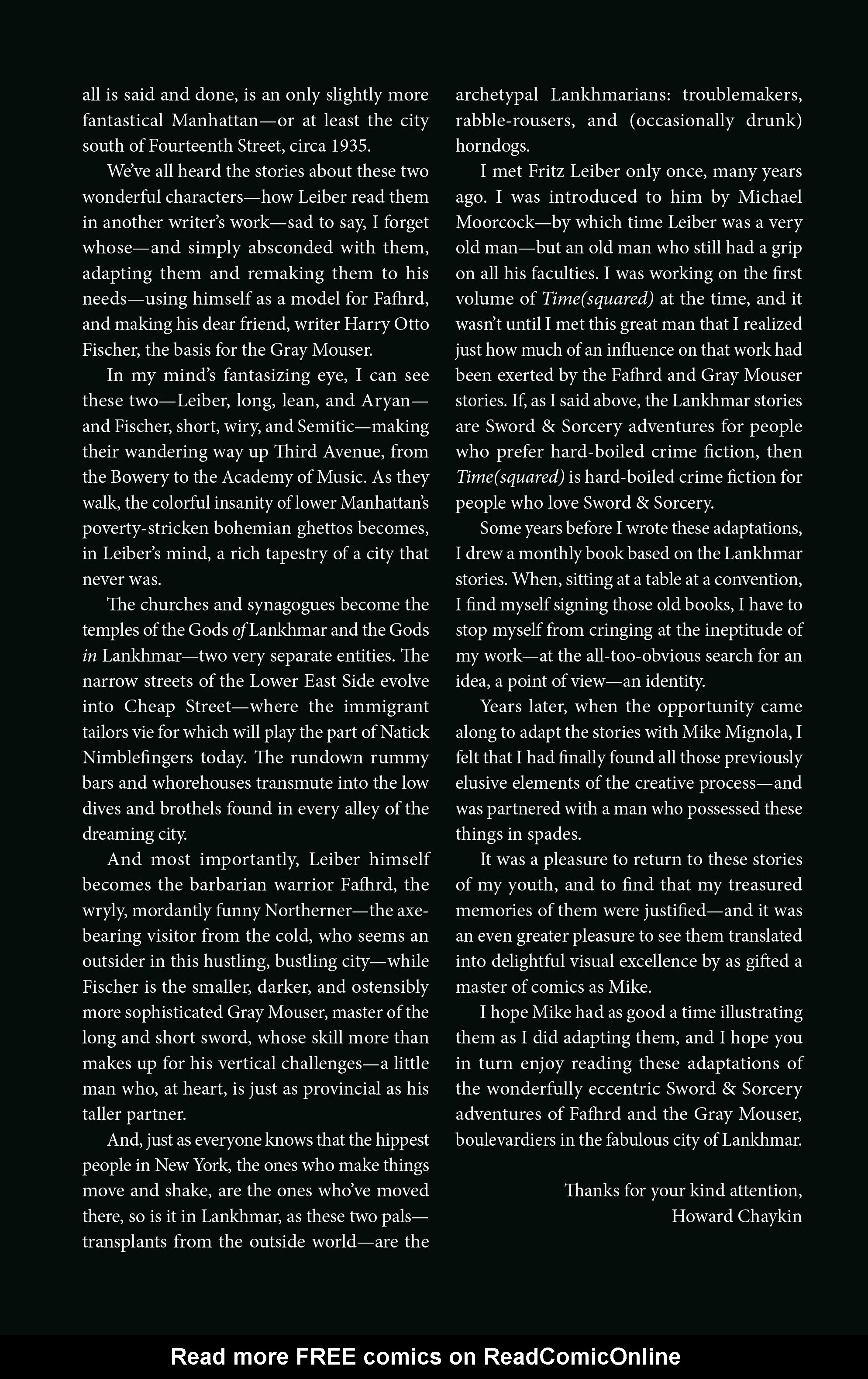 Read online Fafhrd and the Gray Mouser Omnibus comic -  Issue # TPB (Part 1) - 8