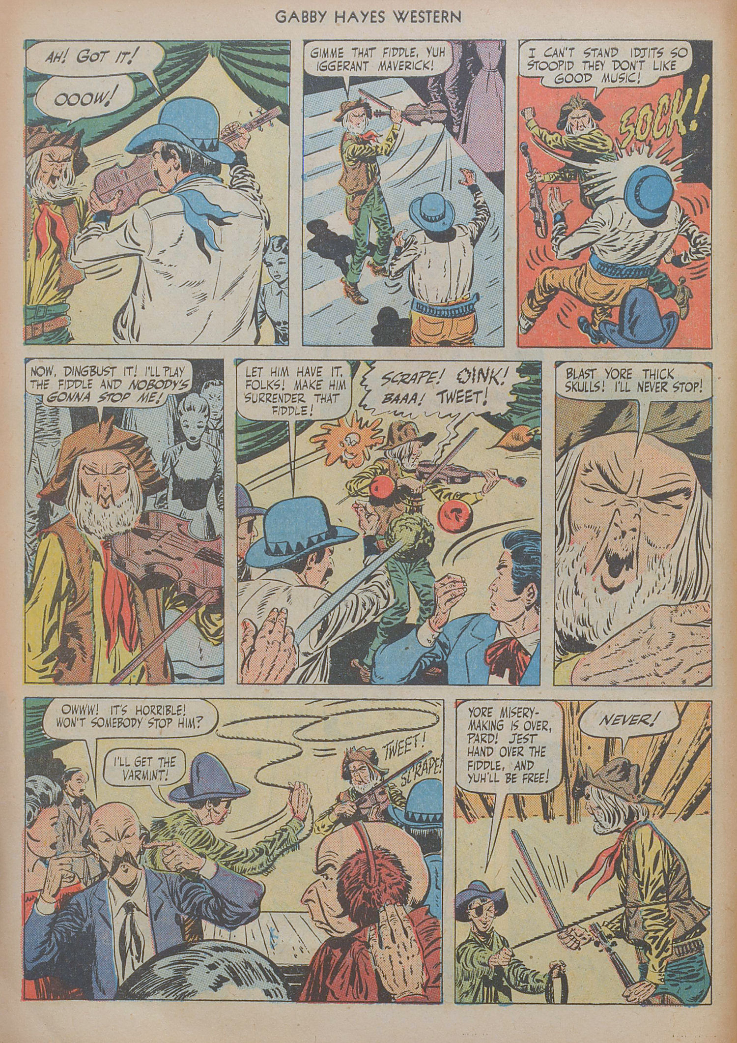 Read online Gabby Hayes Western comic -  Issue #20 - 22
