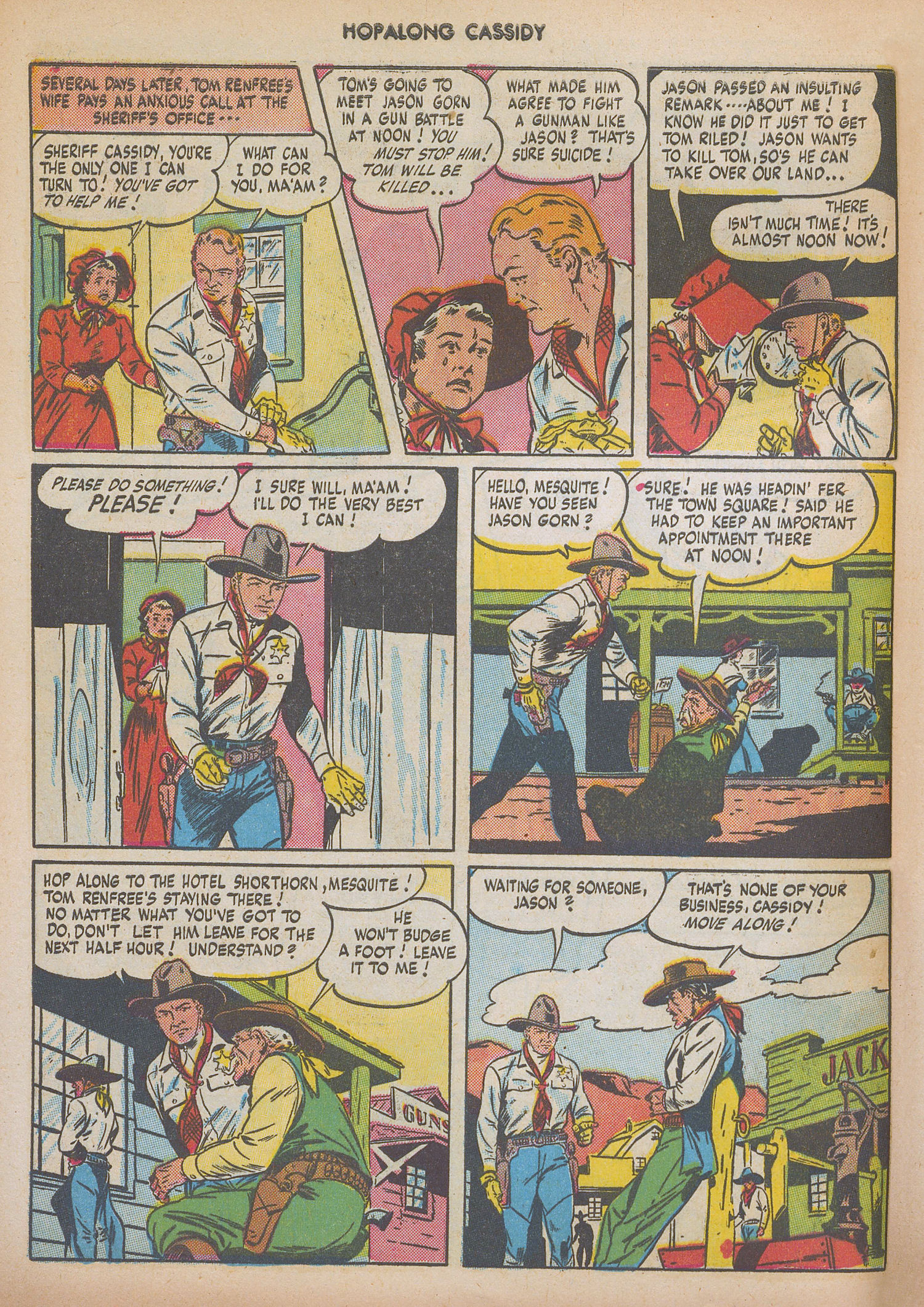 Read online Hopalong Cassidy comic -  Issue #7 - 10