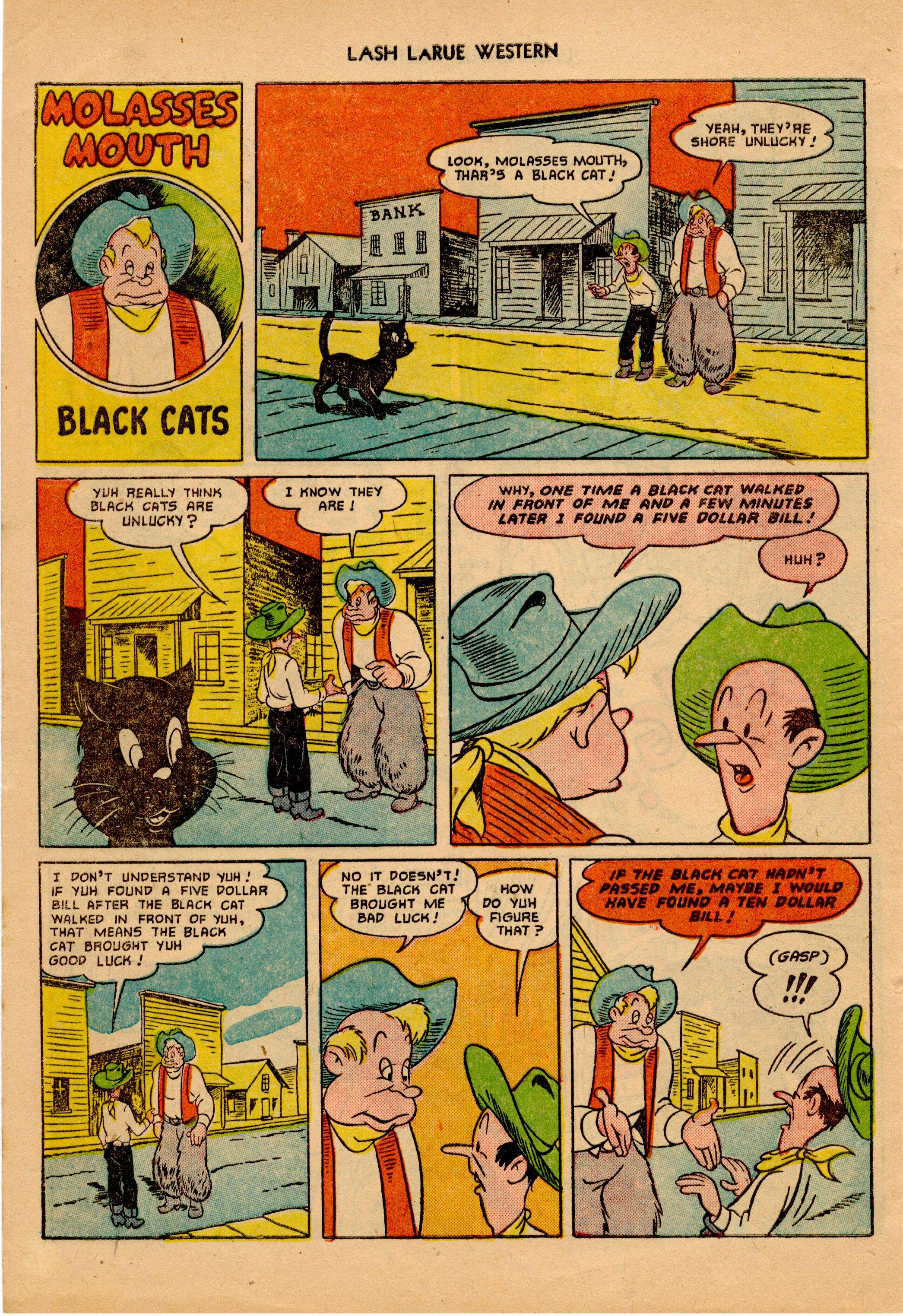 Read online Lash Larue Western (1949) comic -  Issue #18 - 9