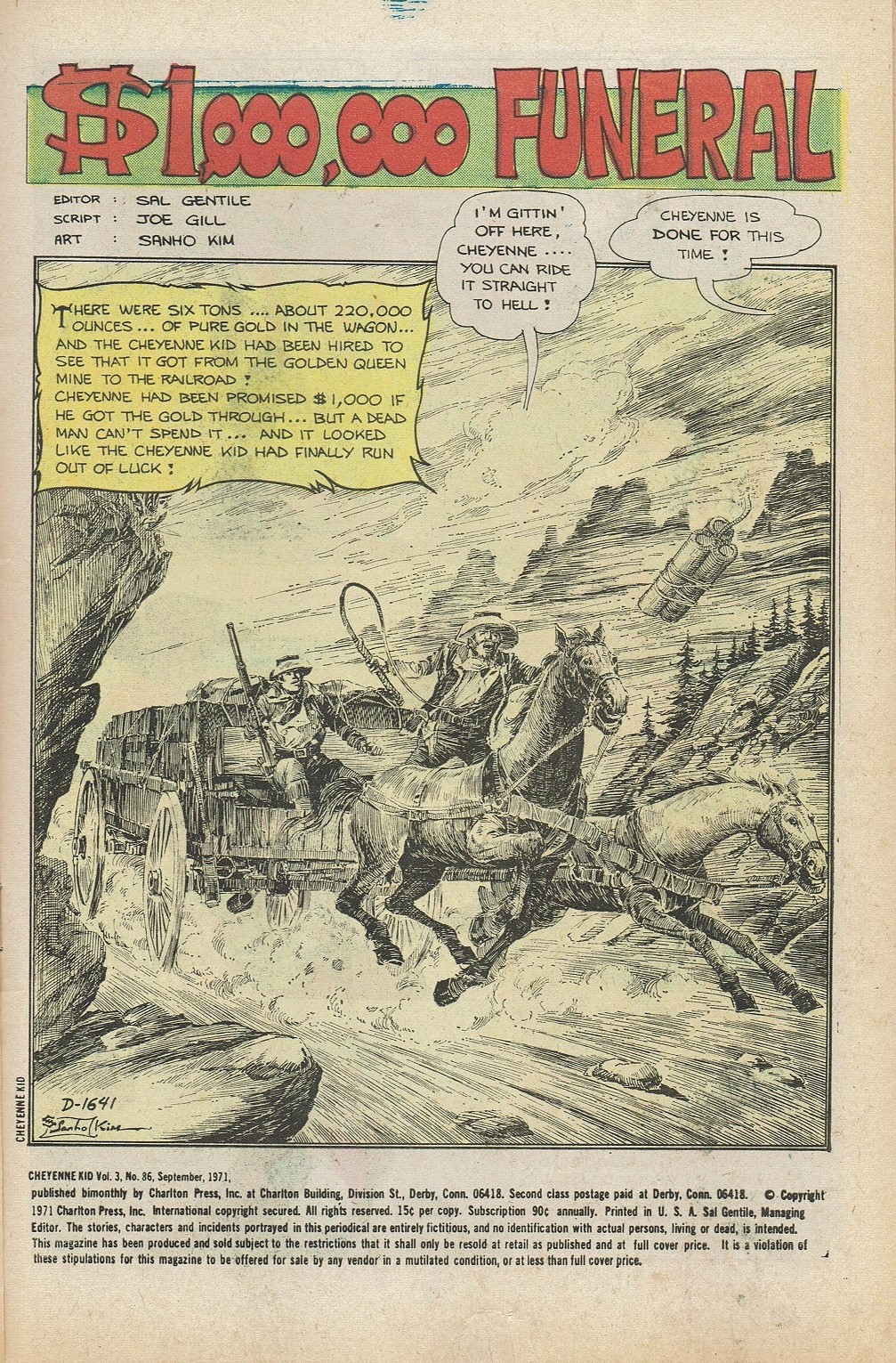 Read online Cheyenne Kid comic -  Issue #86 - 3