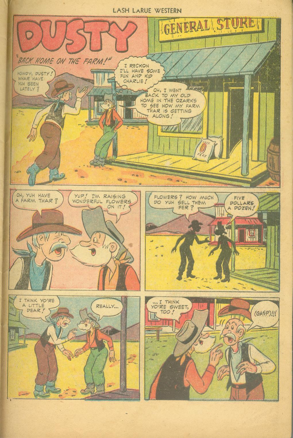Read online Lash Larue Western (1949) comic -  Issue #43 - 31
