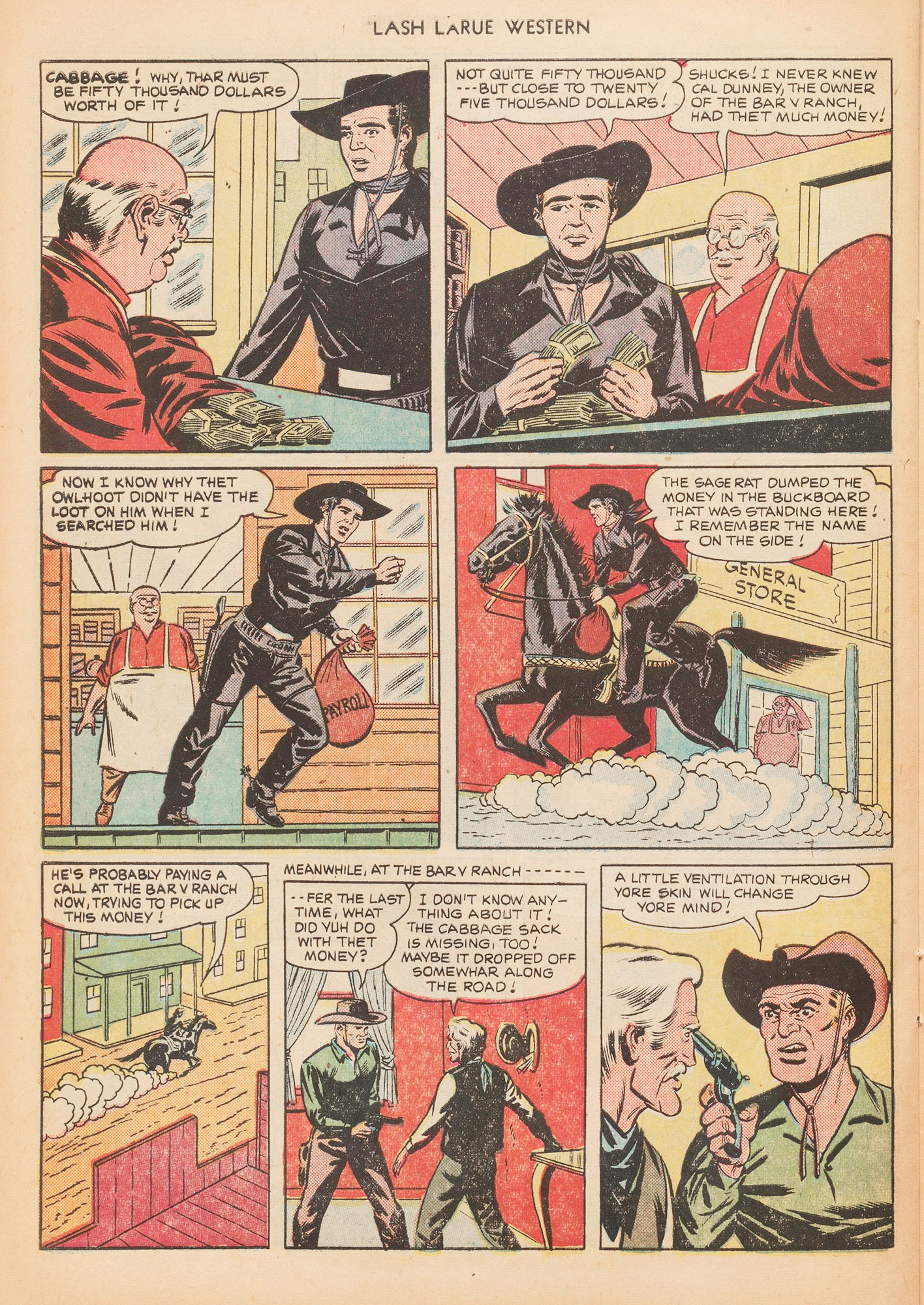 Read online Lash Larue Western (1949) comic -  Issue #10 - 32