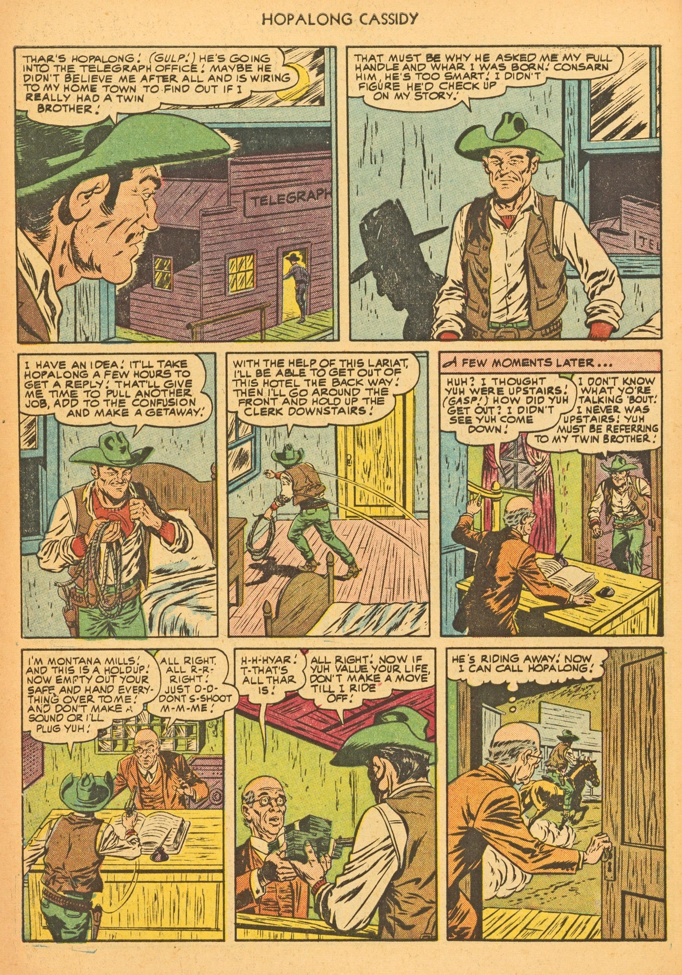 Read online Hopalong Cassidy comic -  Issue #62 - 6