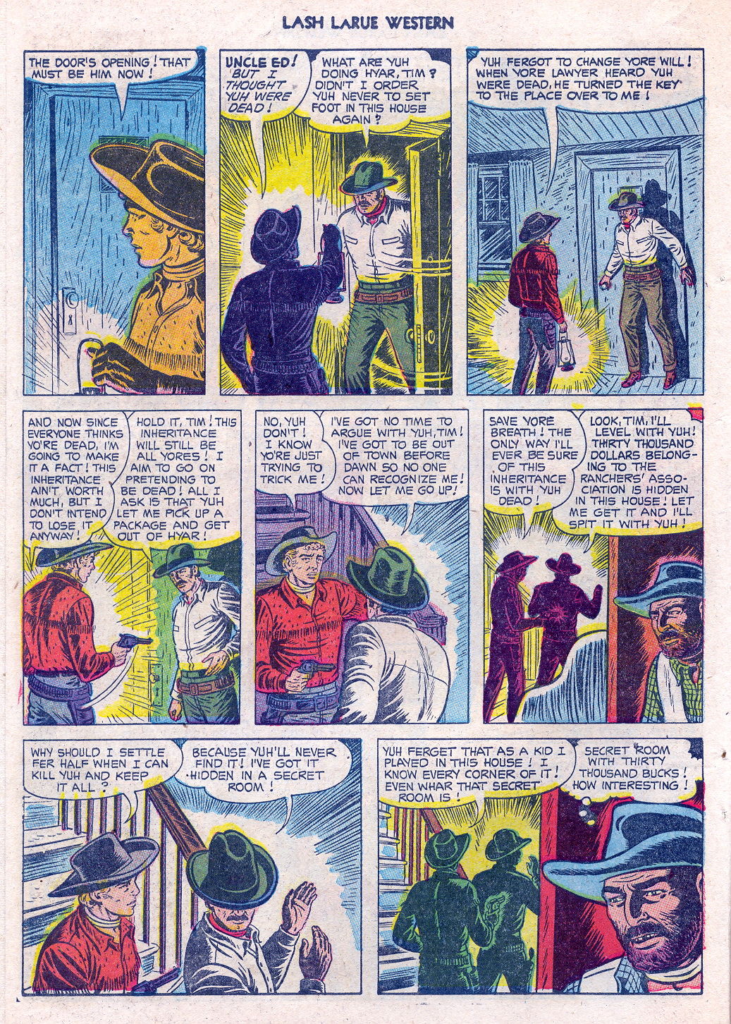 Read online Lash Larue Western (1949) comic -  Issue #45 - 10