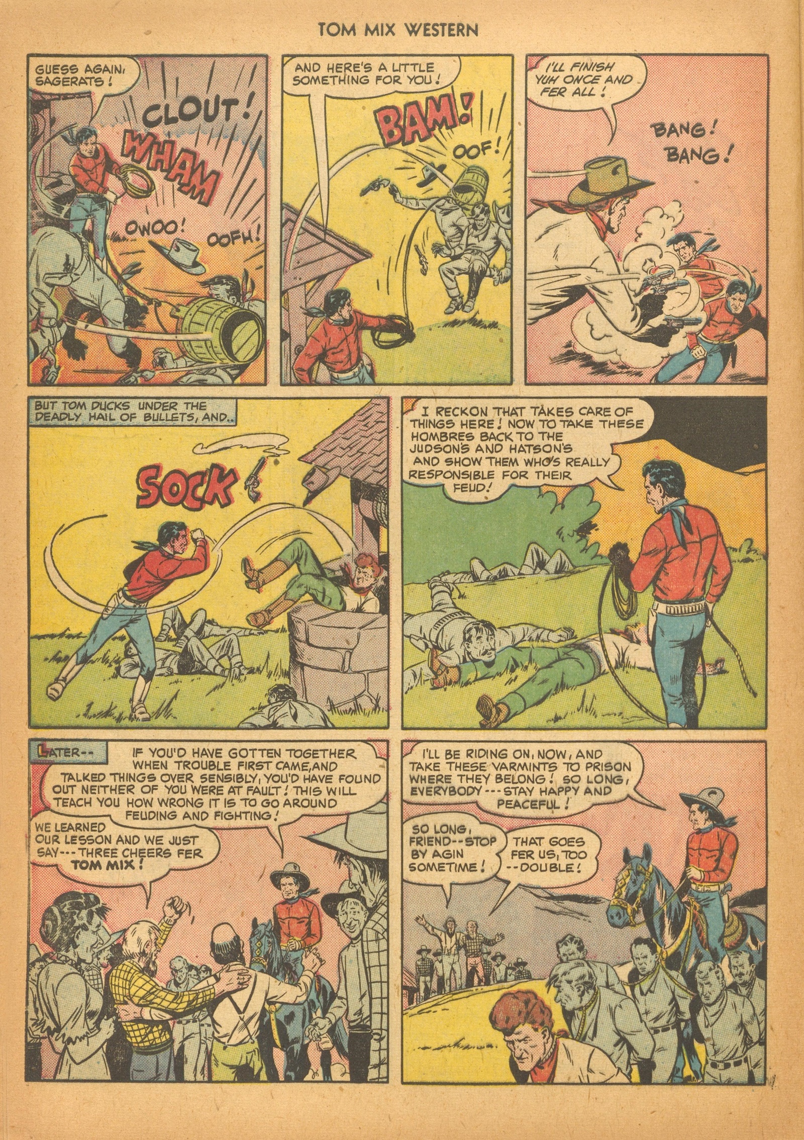 Read online Tom Mix Western (1948) comic -  Issue #33 - 32