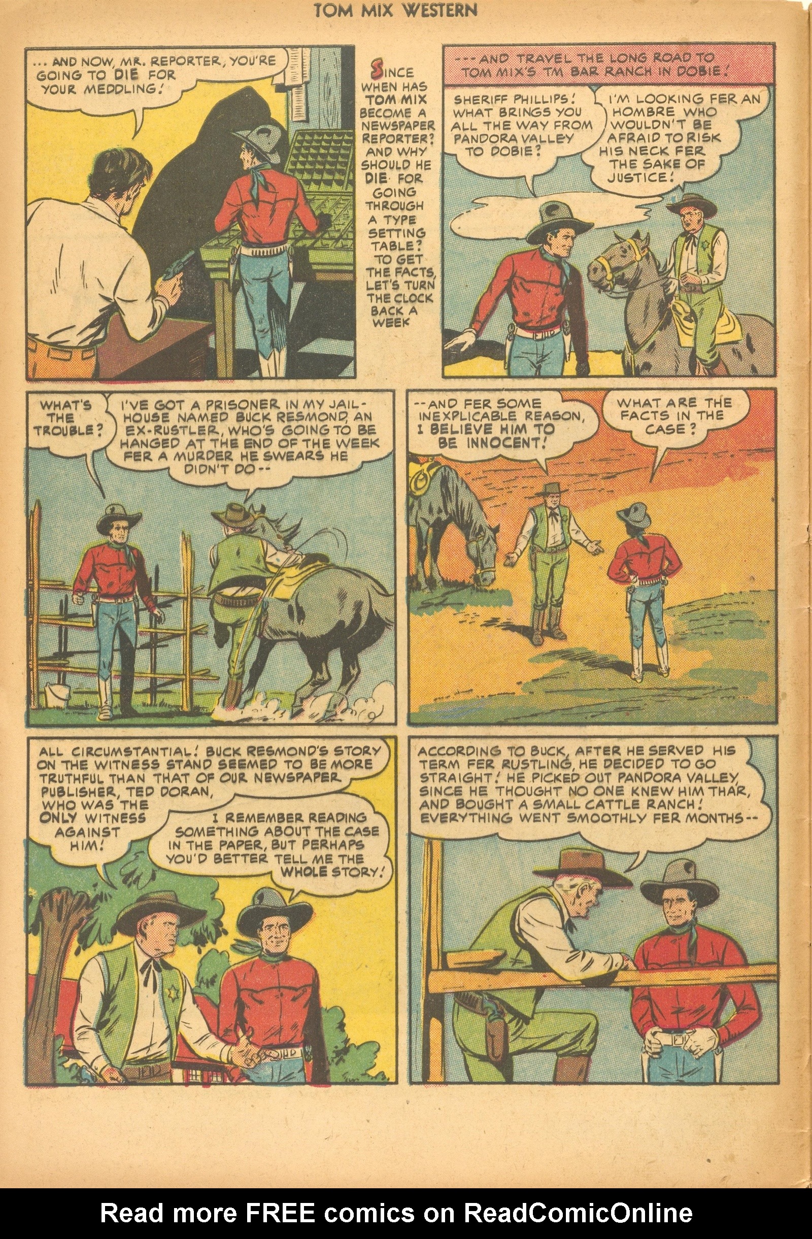 Read online Tom Mix Western (1948) comic -  Issue #46 - 4