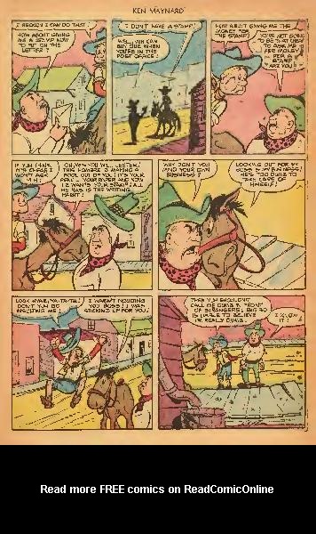 Read online Ken Maynard Western comic -  Issue #6 - 13