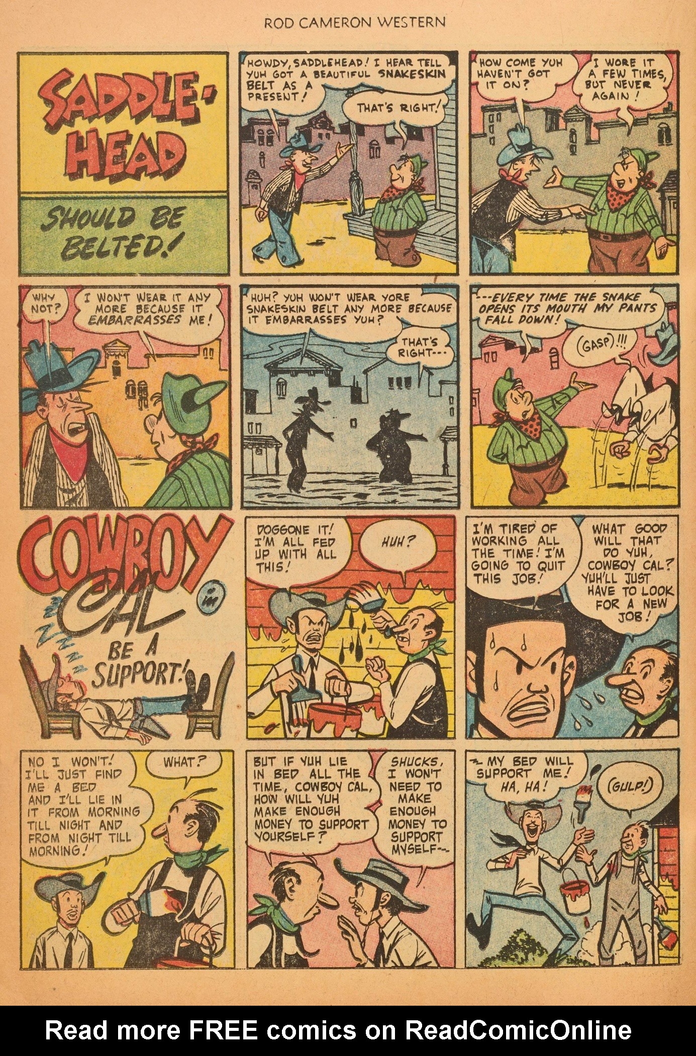 Read online Rod Cameron Western comic -  Issue #20 - 22