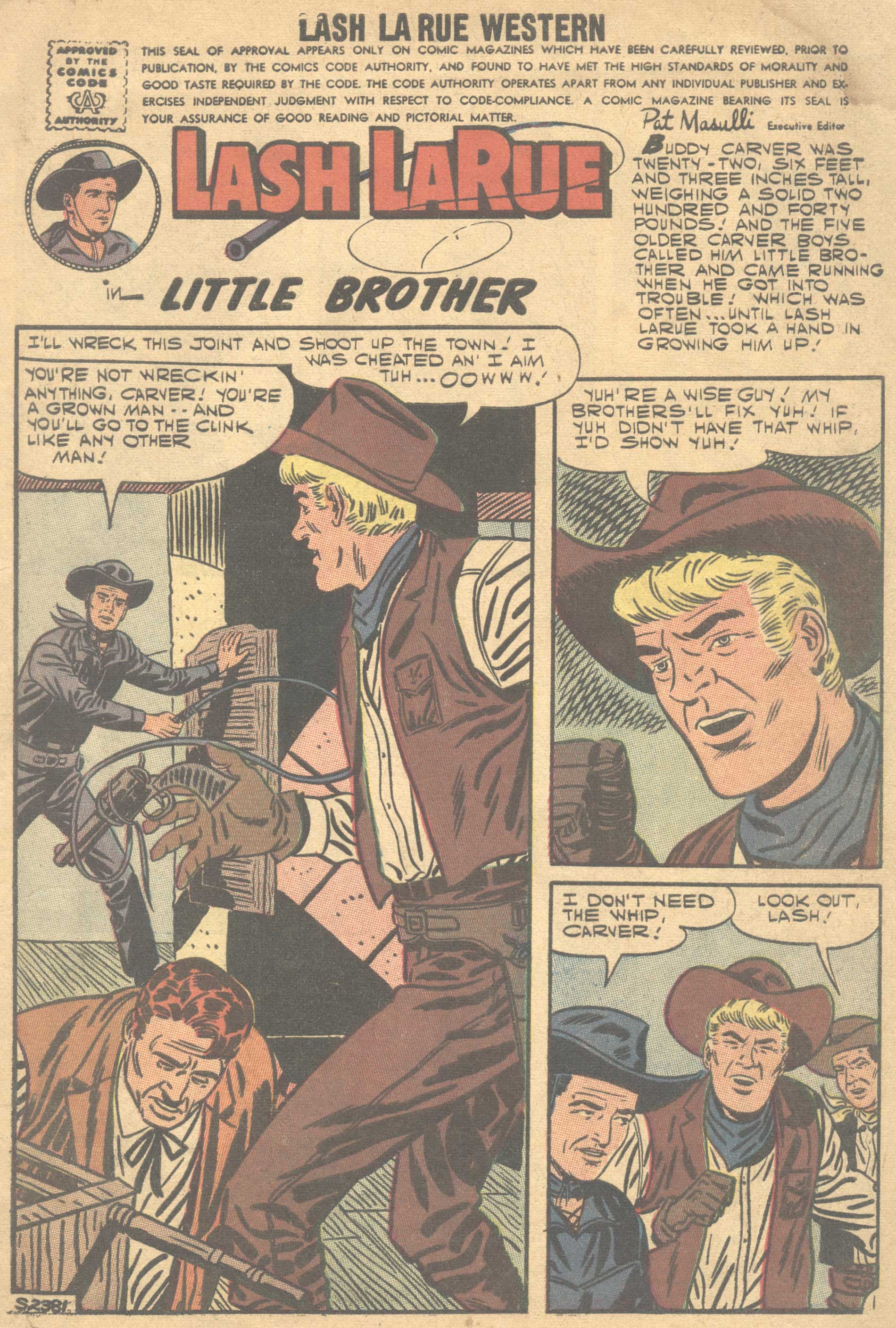 Read online Lash Larue Western (1949) comic -  Issue #66 - 4