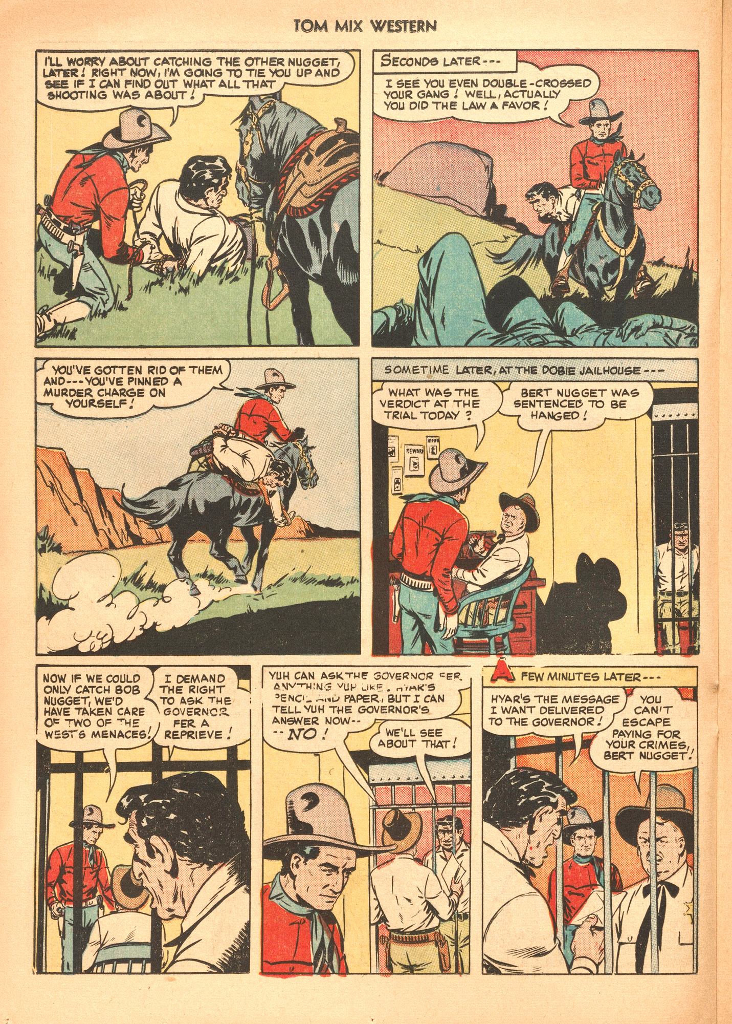 Read online Tom Mix Western (1948) comic -  Issue #36 - 28