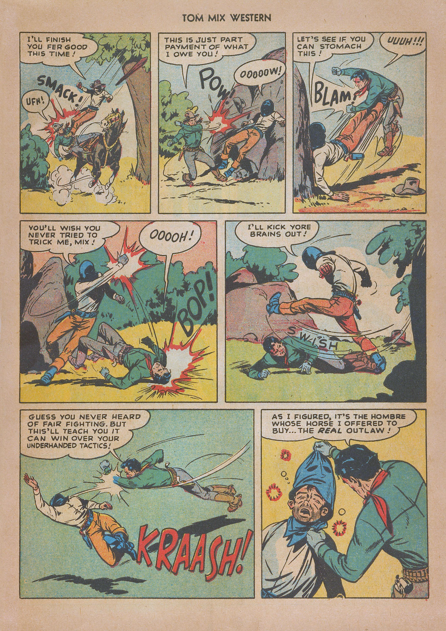 Read online Tom Mix Western (1948) comic -  Issue #13 - 21