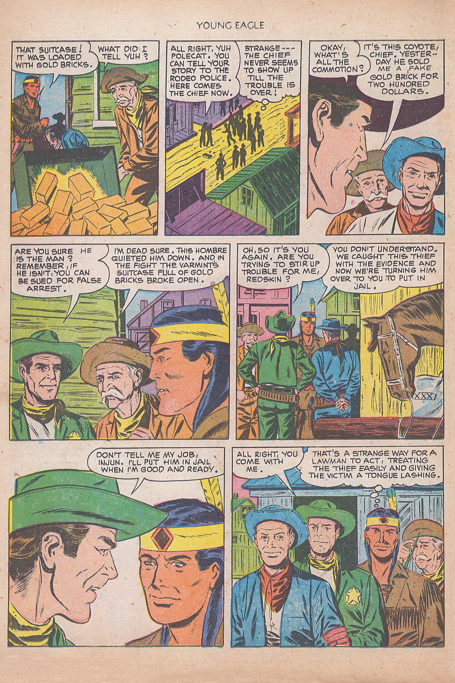 Read online Young Eagle comic -  Issue #8 - 8