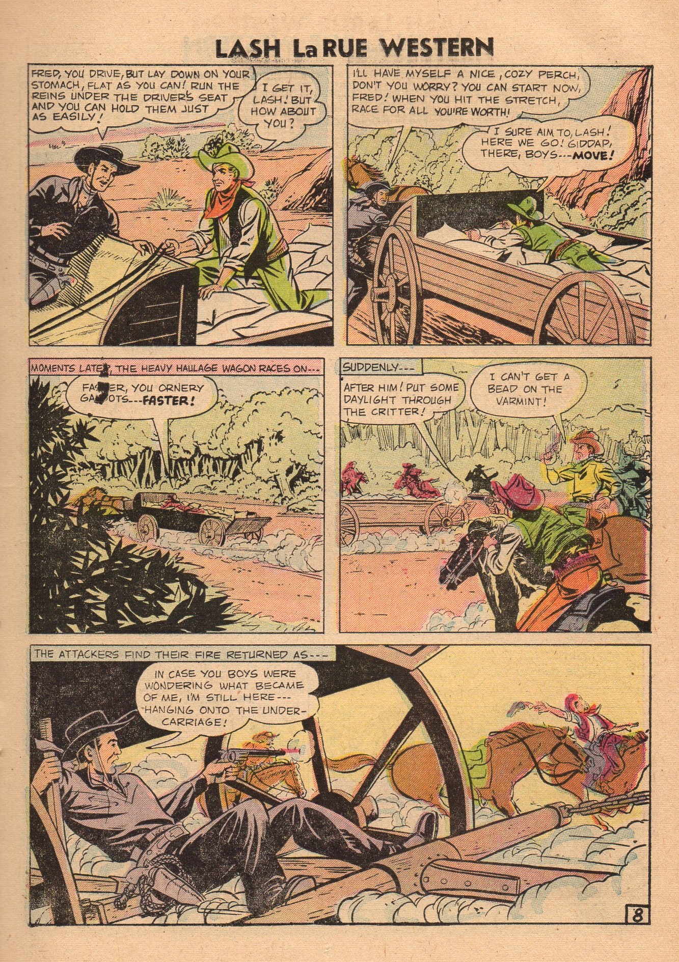Read online Lash Larue Western (1949) comic -  Issue #60 - 11