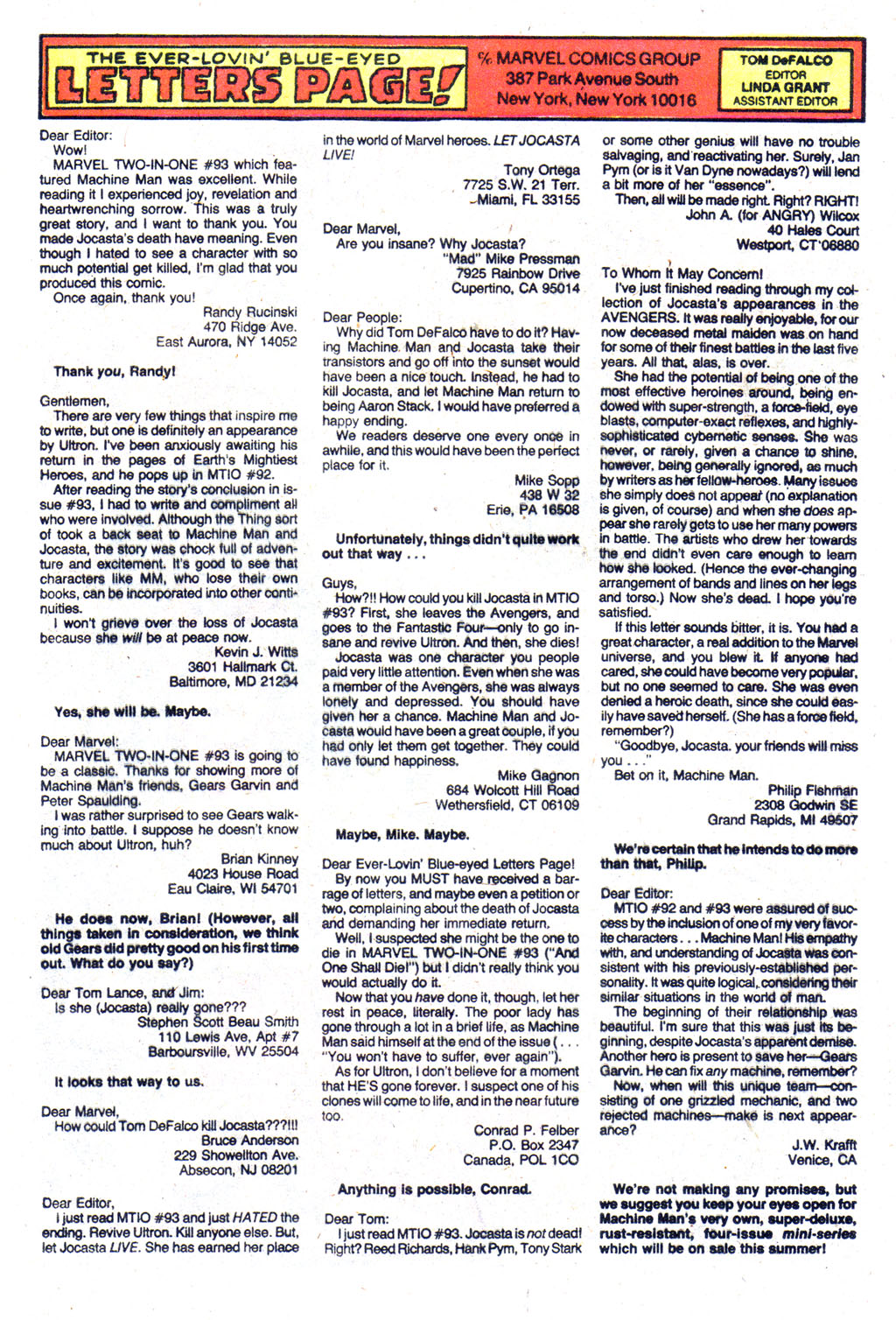 Read online Marvel Two-In-One comic -  Issue #100 - 49