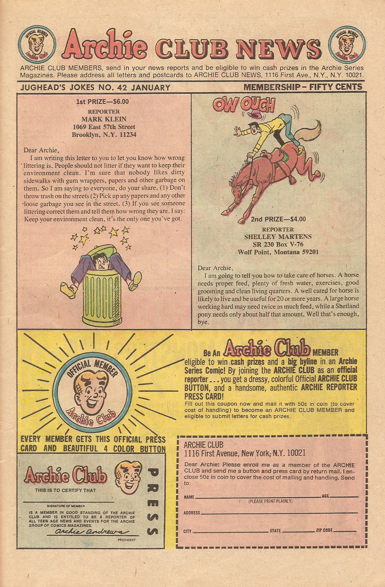 Read online Jughead's Jokes comic -  Issue #42 - 27