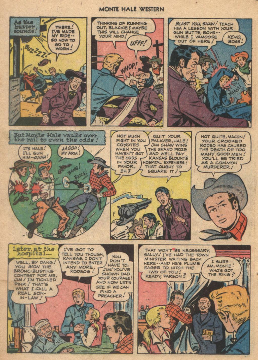 Read online Monte Hale Western comic -  Issue #77 - 20