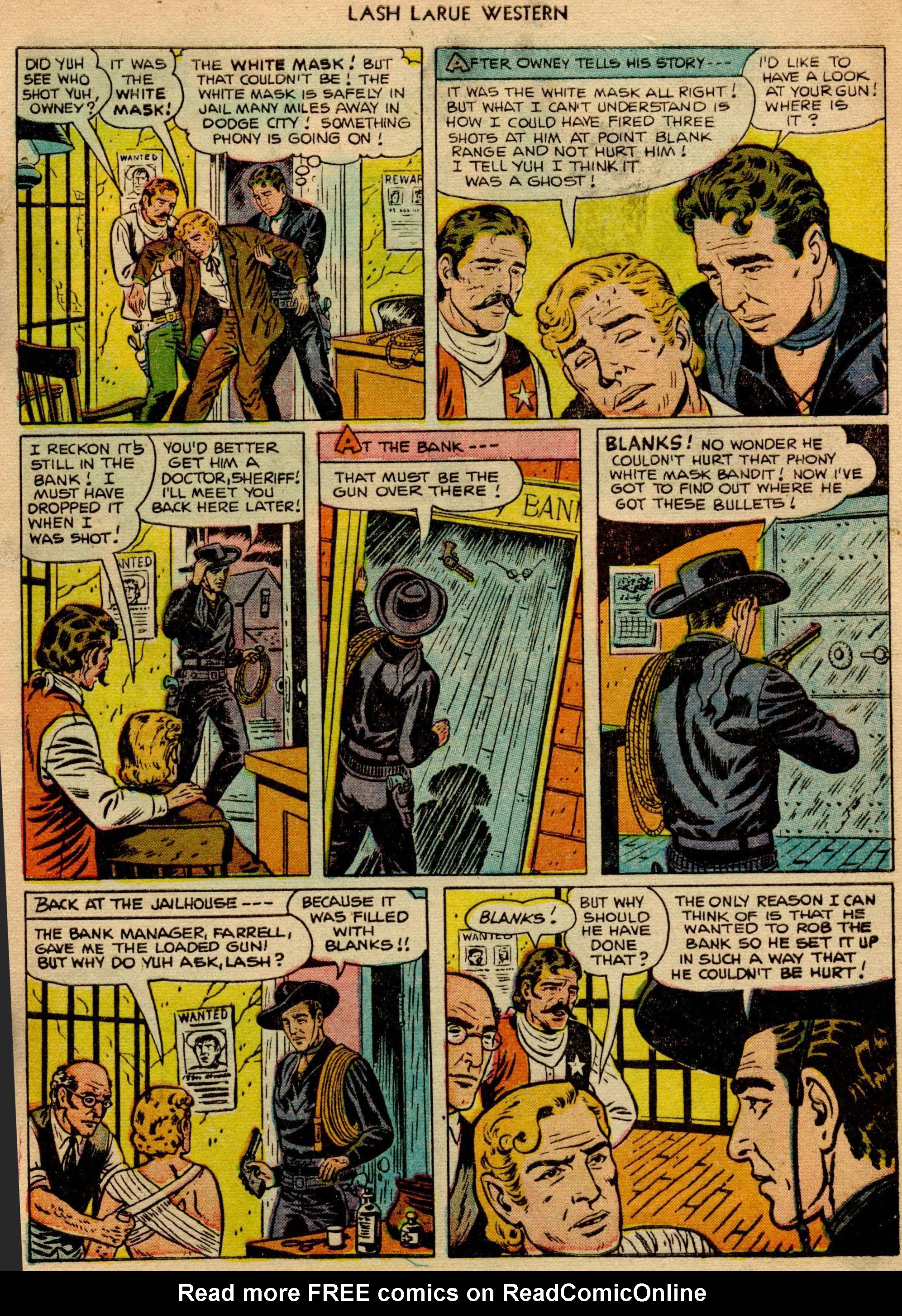 Read online Lash Larue Western (1949) comic -  Issue #23 - 8