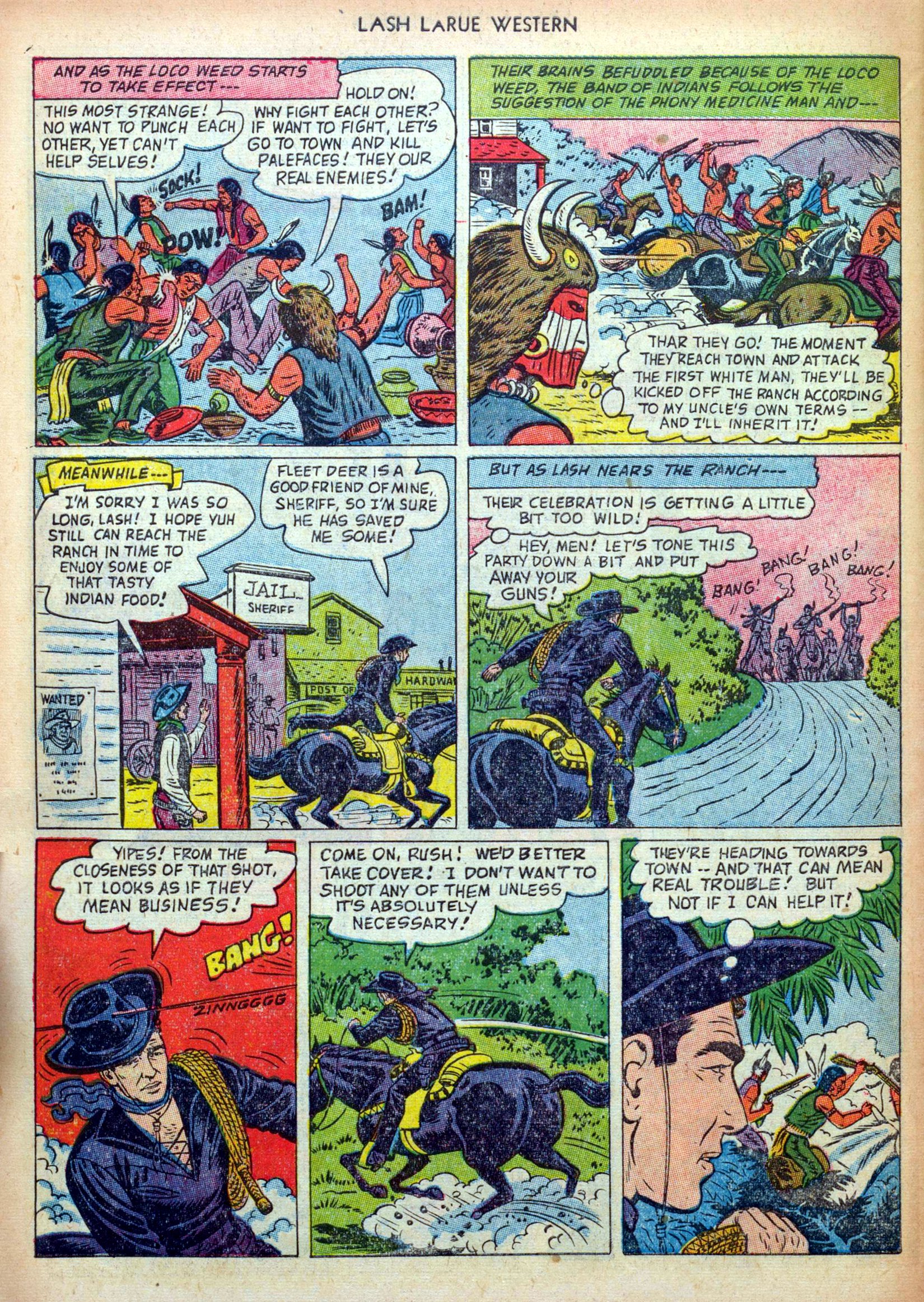 Read online Lash Larue Western (1949) comic -  Issue #36 - 30