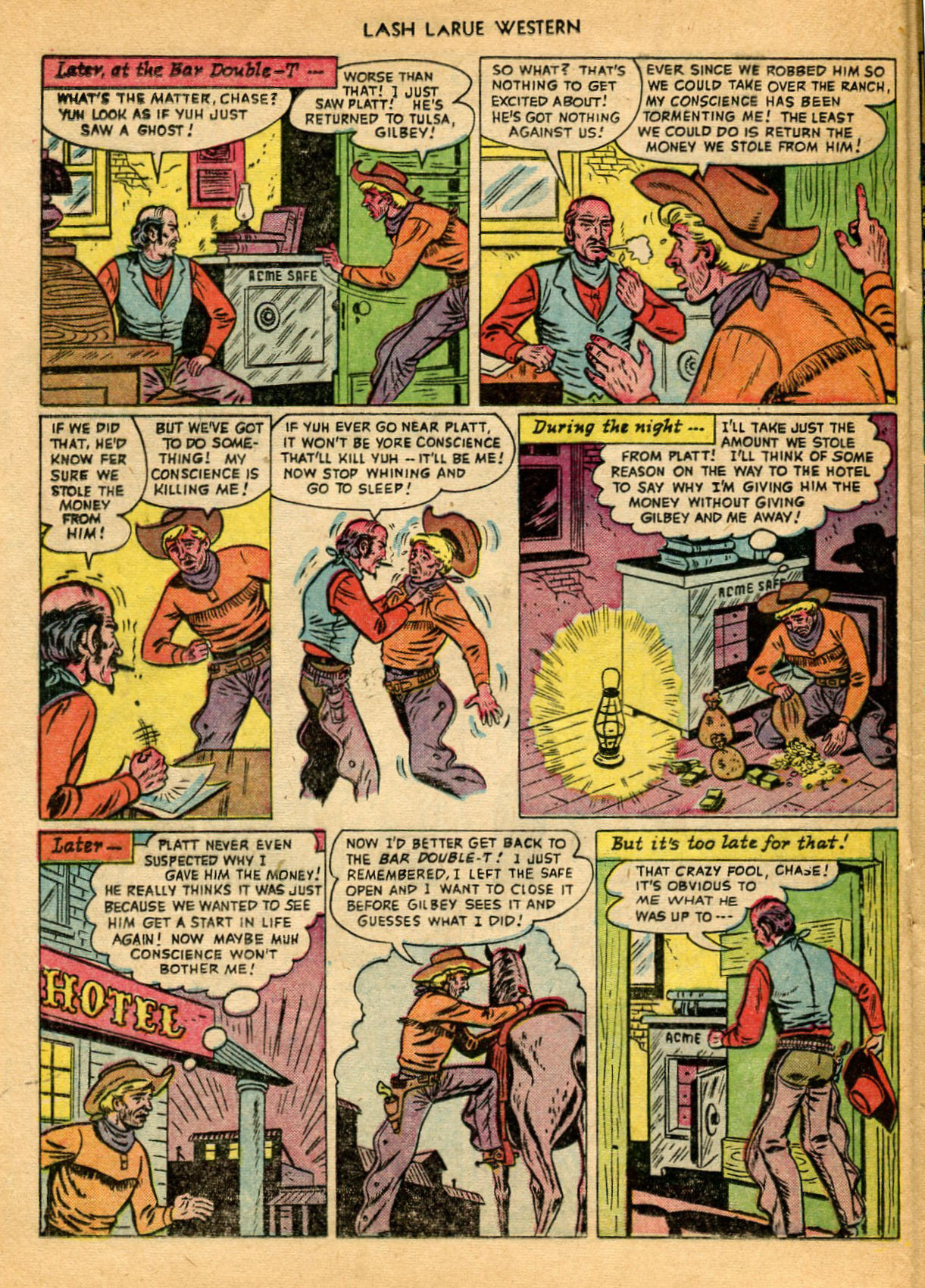 Read online Lash Larue Western (1949) comic -  Issue #9 - 20