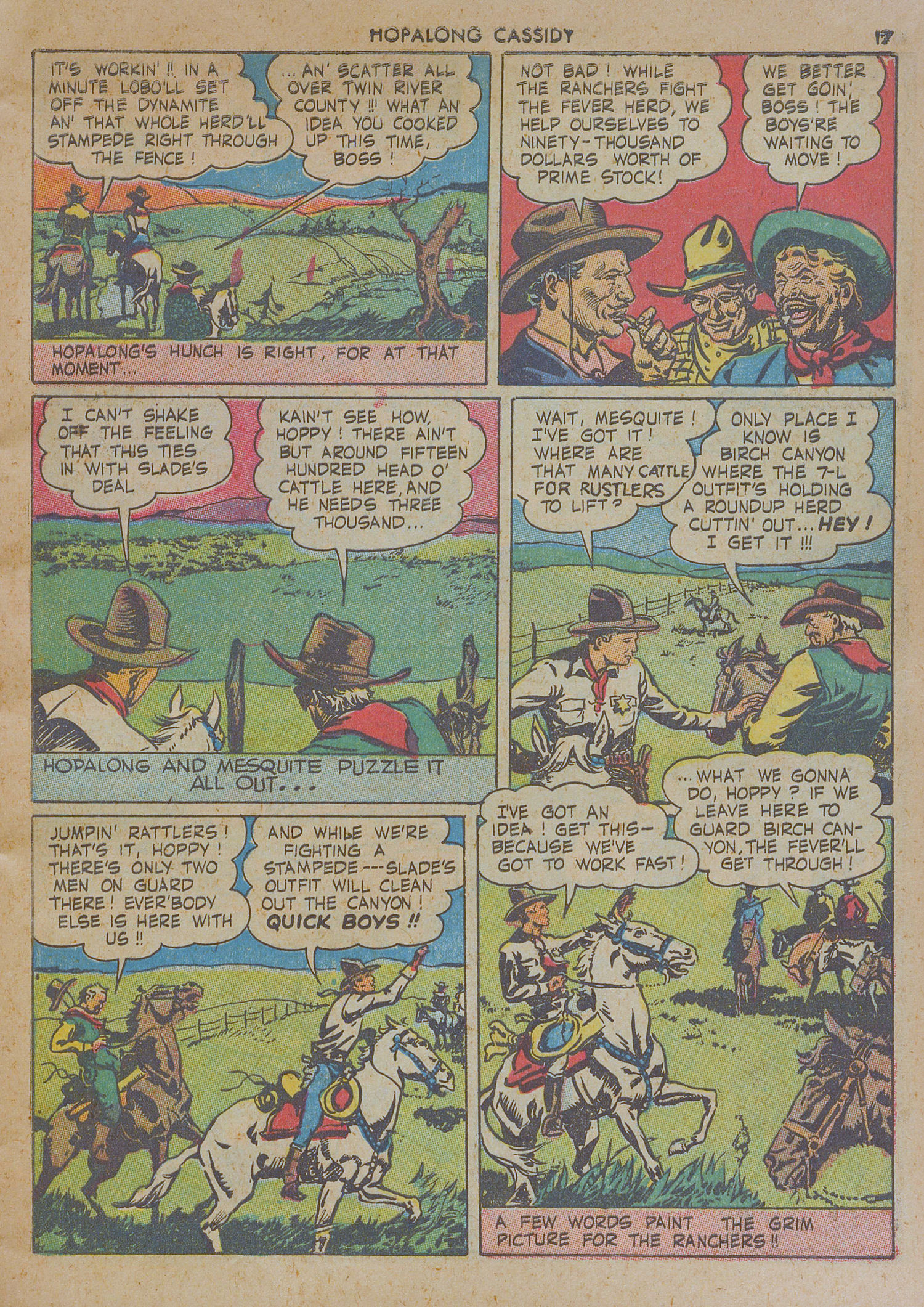 Read online Hopalong Cassidy comic -  Issue #1 - 17