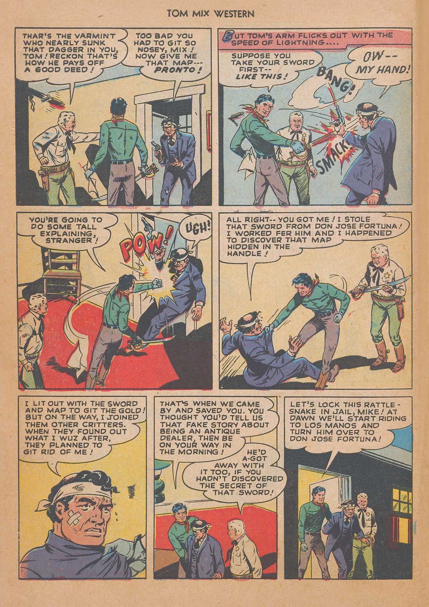 Read online Tom Mix Western (1948) comic -  Issue #12 - 46