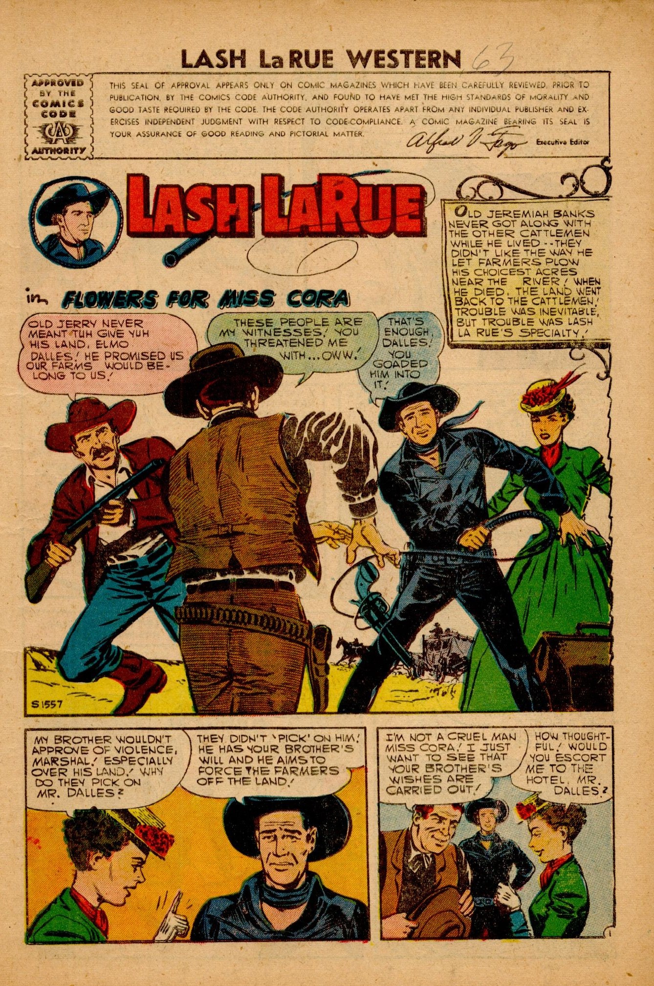 Read online Lash Larue Western (1949) comic -  Issue #63 - 3