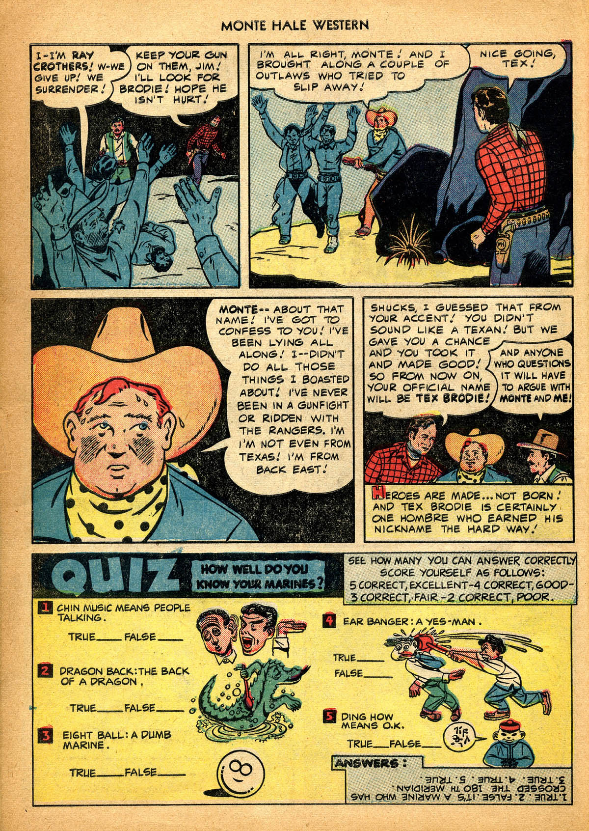 Read online Monte Hale Western comic -  Issue #44 - 33