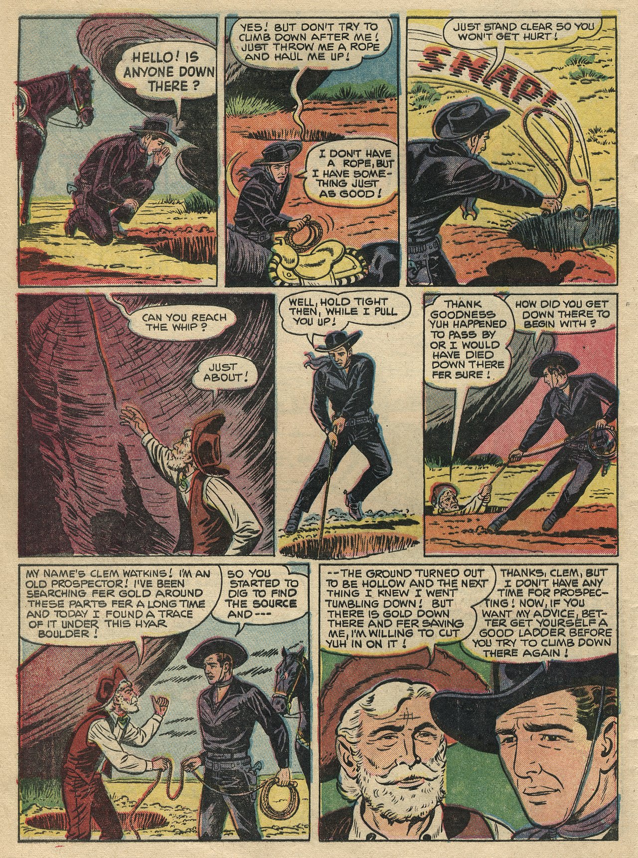 Read online Lash Larue Western (1949) comic -  Issue #54 - 28