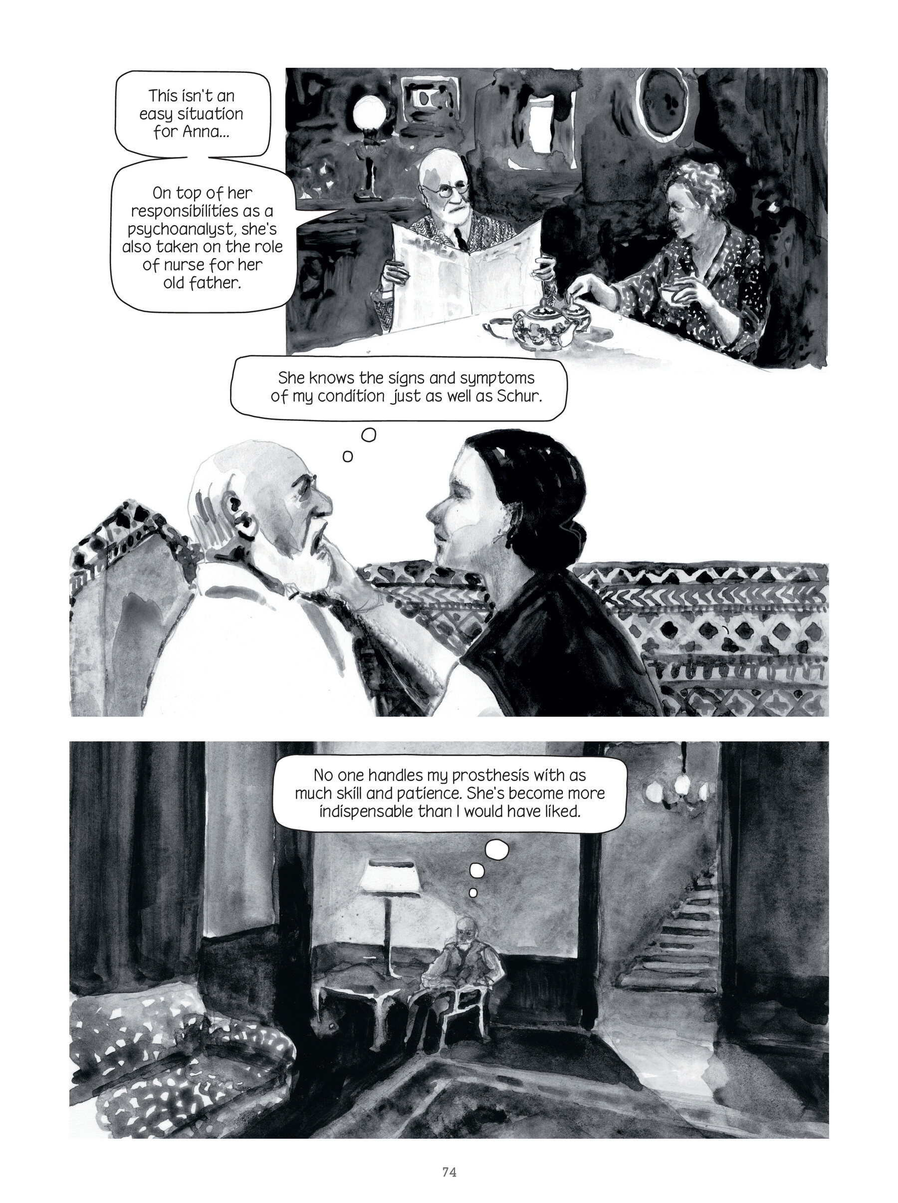 Read online Through Clouds of Smoke: Freud's Final Days comic -  Issue # TPB - 73