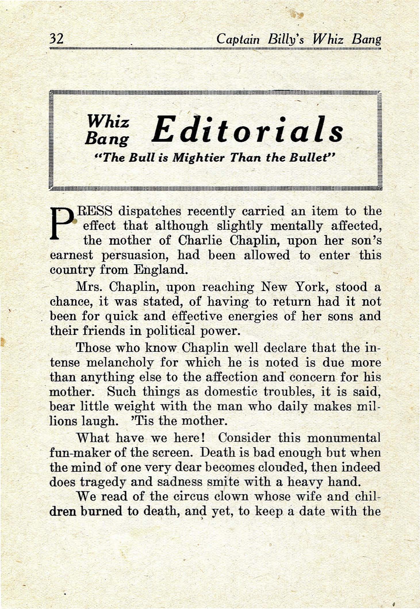 Read online Captain Billy's Whiz Bang comic -  Issue #22 - 34
