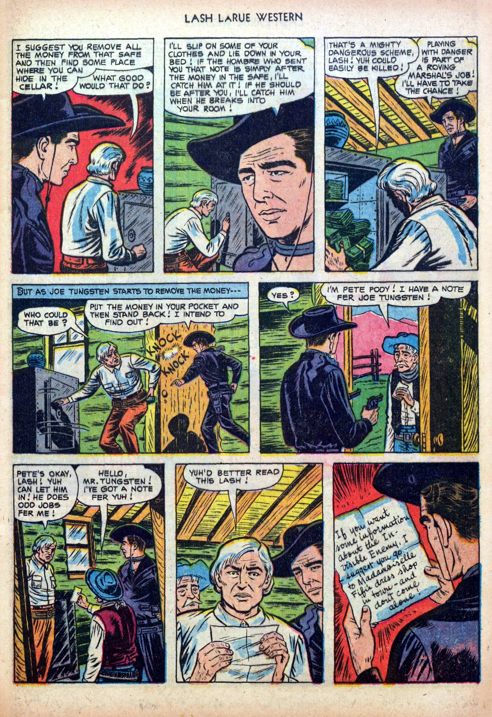 Read online Lash Larue Western (1949) comic -  Issue #39 - 5