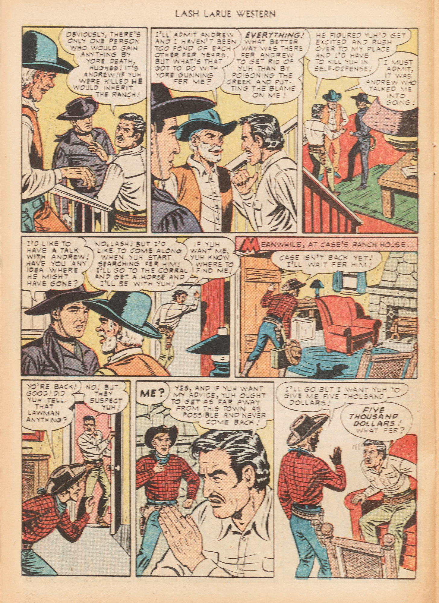 Read online Lash Larue Western (1949) comic -  Issue #7 - 30