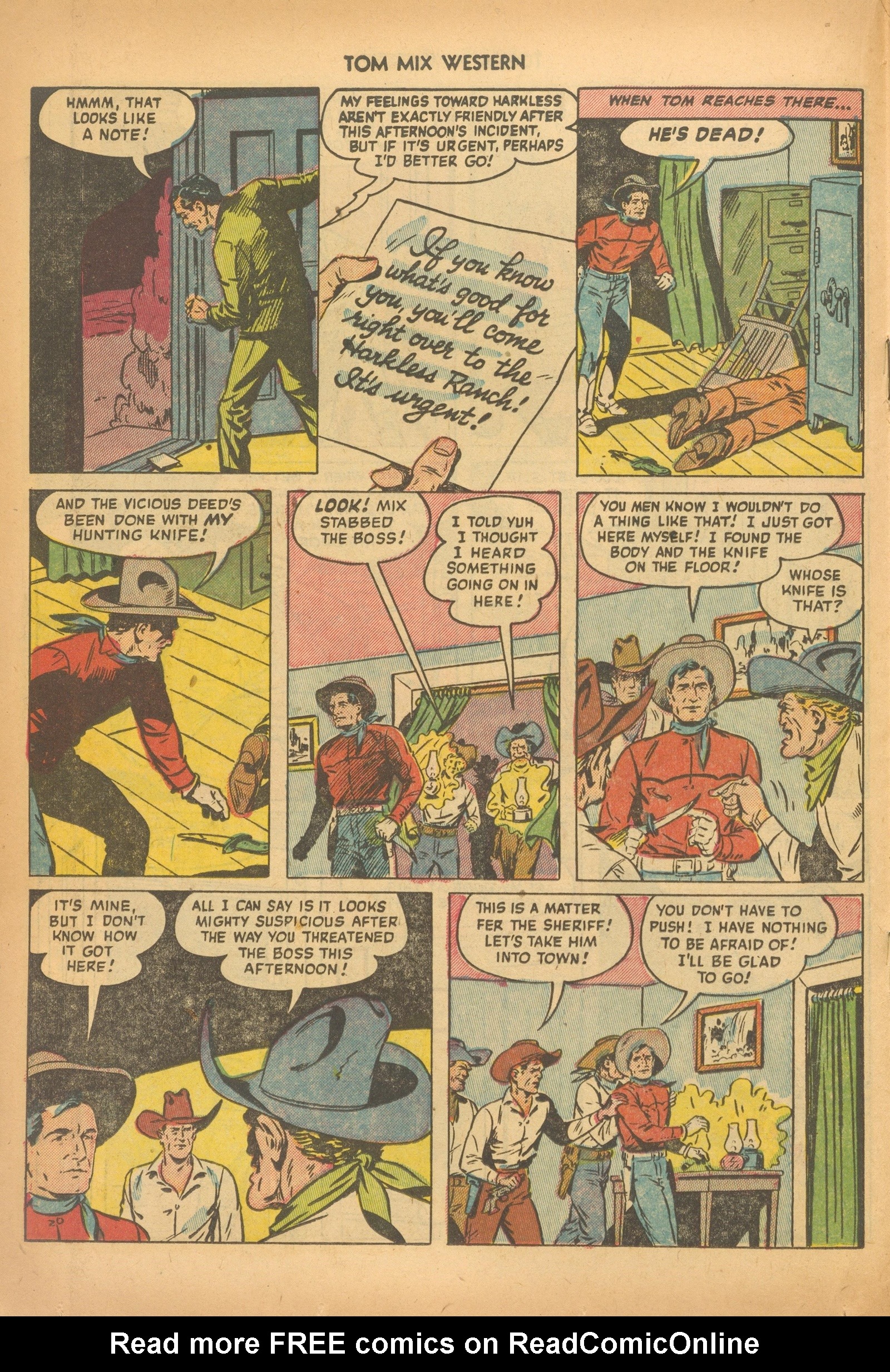 Read online Tom Mix Western (1948) comic -  Issue #56 - 18