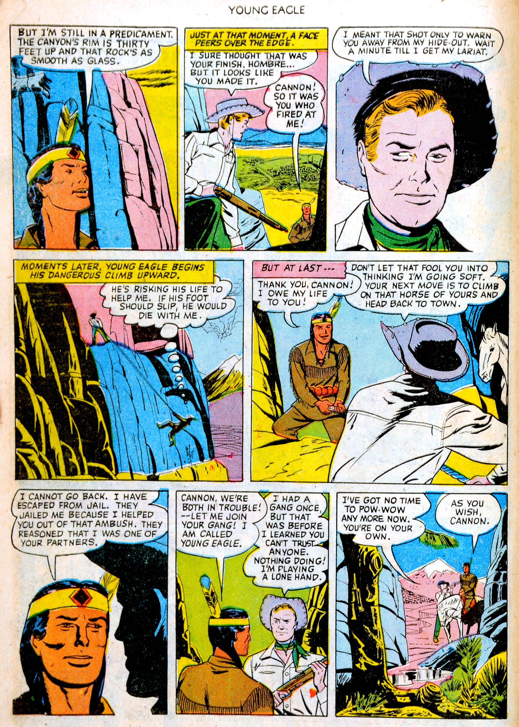 Read online Young Eagle comic -  Issue #4 - 16