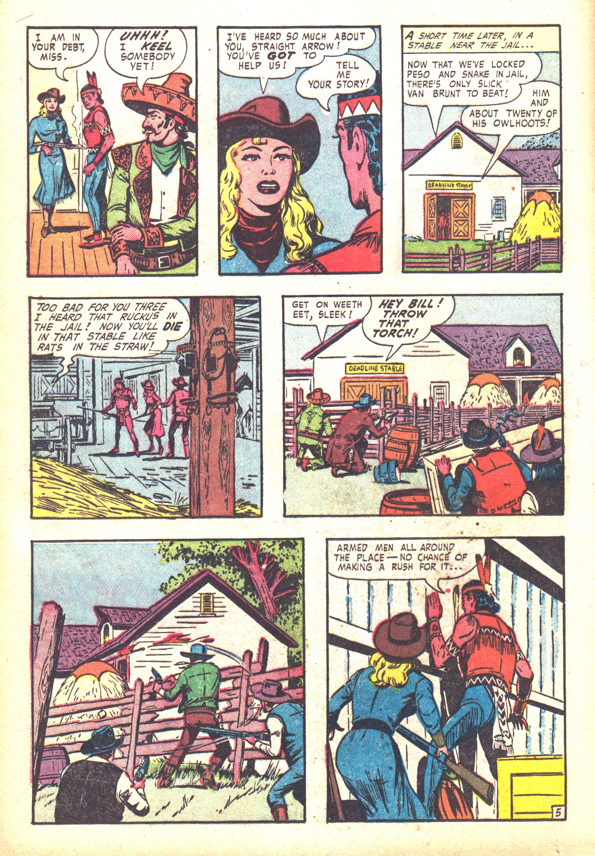 Read online Straight Arrow comic -  Issue #39 - 16