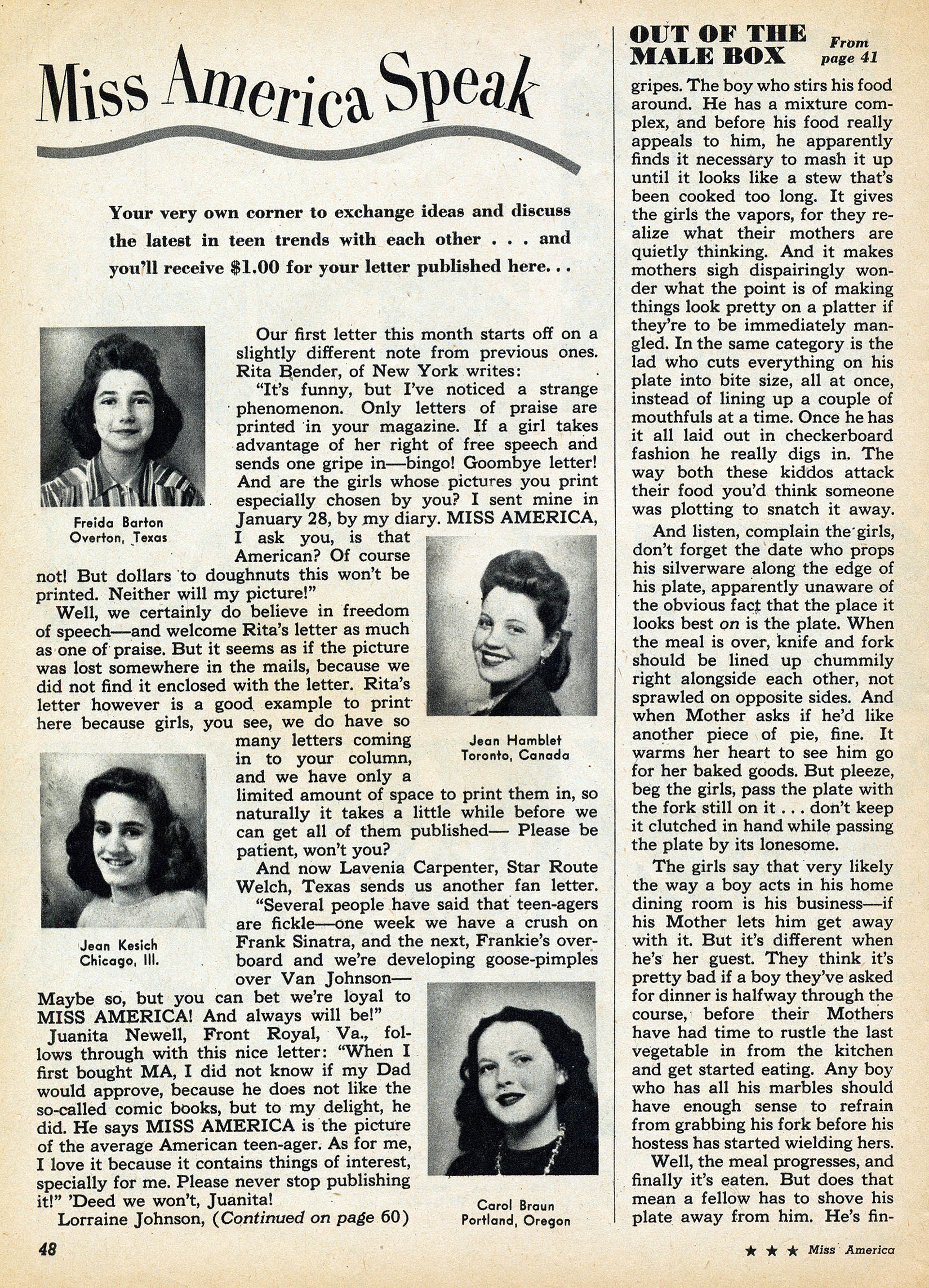 Read online Miss America Magazine comic -  Issue #22 - 42
