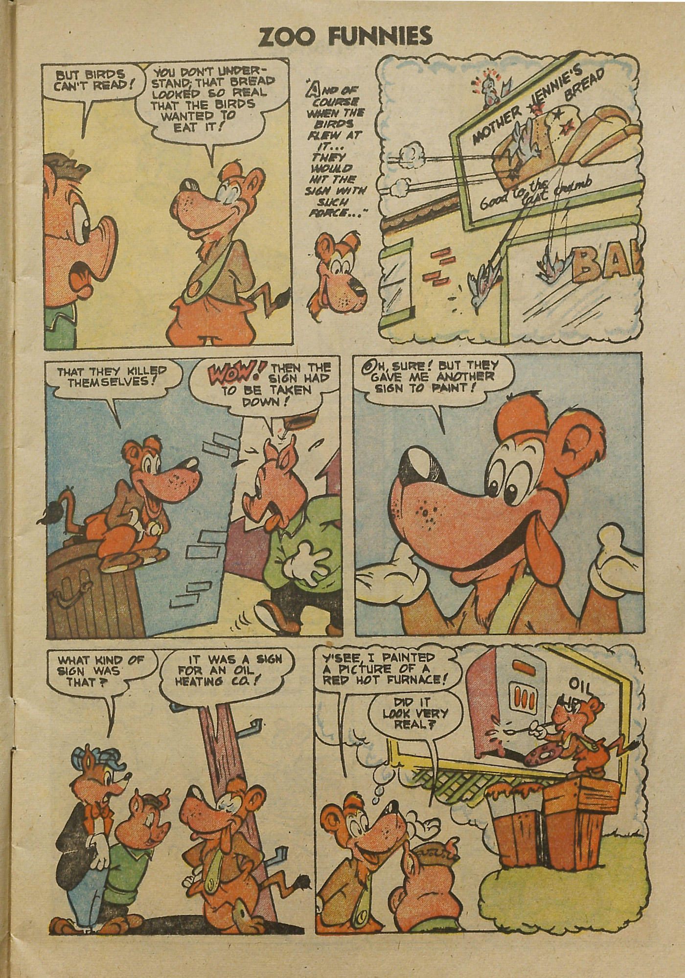 Read online Zoo Funnies comic -  Issue #4 - 4