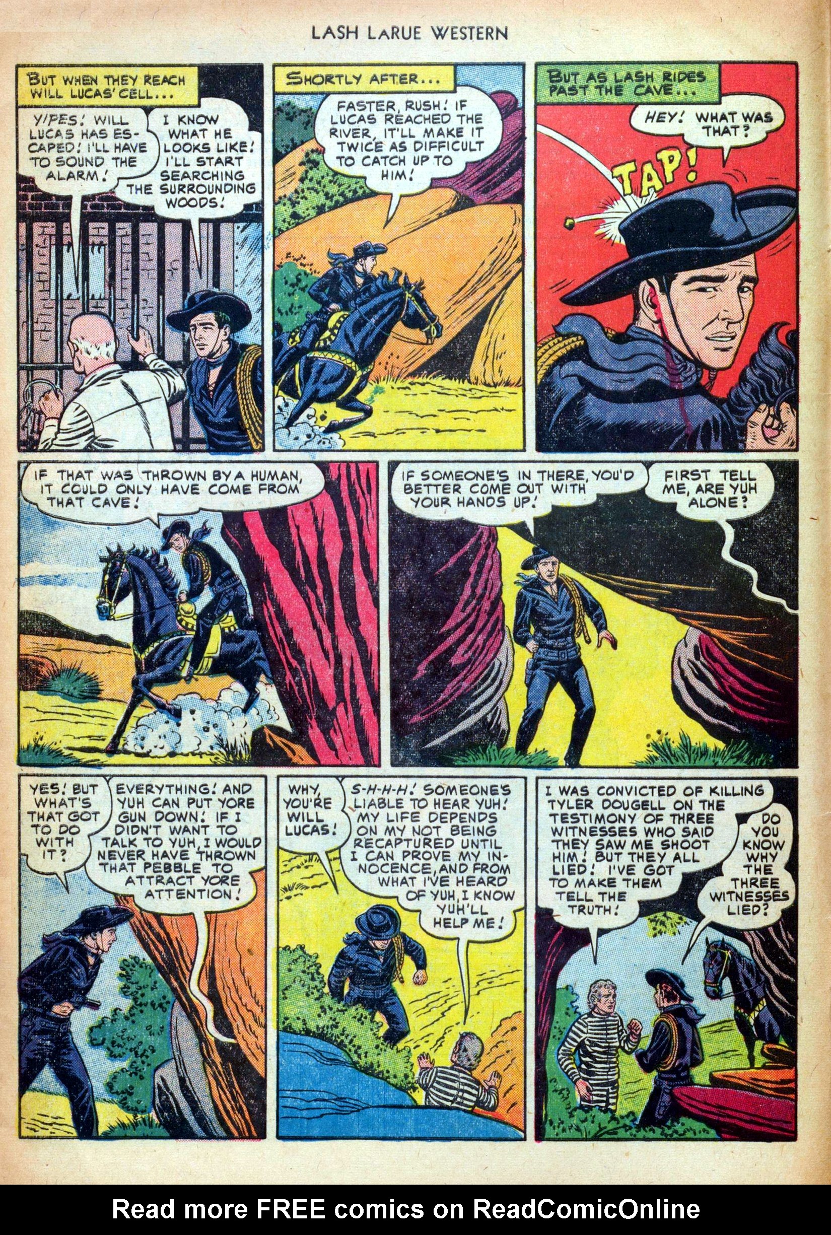 Read online Lash Larue Western (1949) comic -  Issue #24 - 4