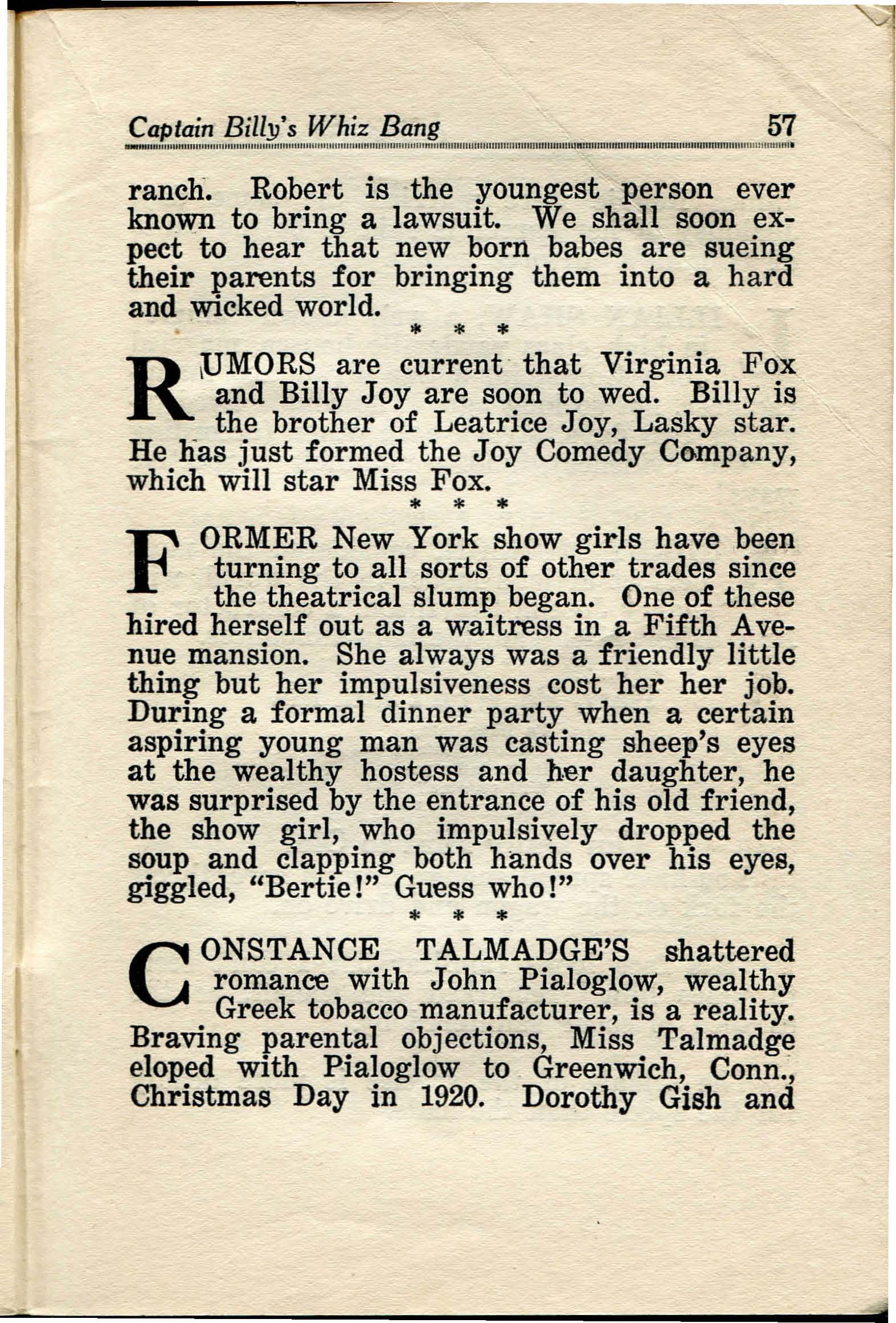 Read online Captain Billy's Whiz Bang comic -  Issue #35 - 59