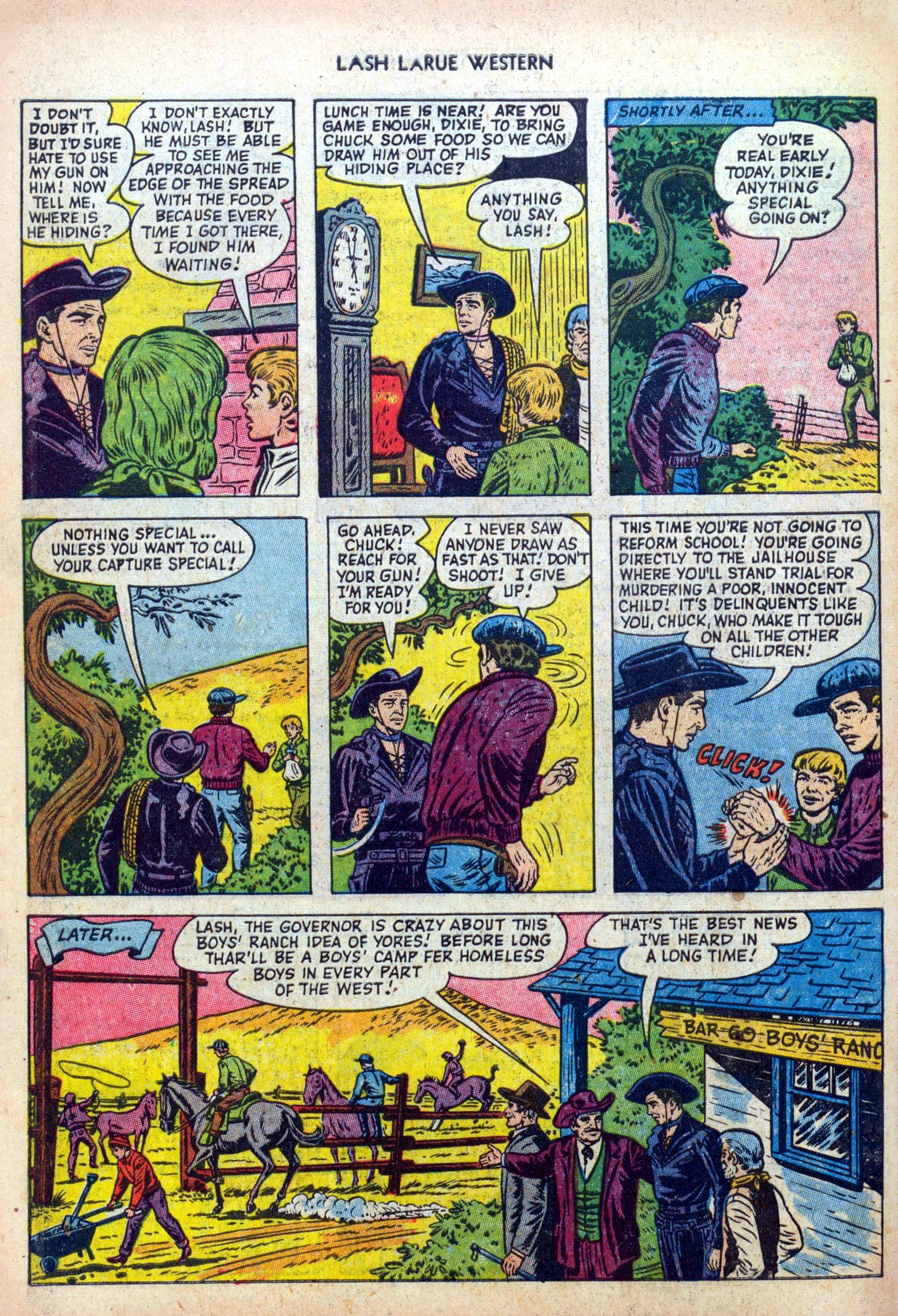 Read online Lash Larue Western (1949) comic -  Issue #39 - 34